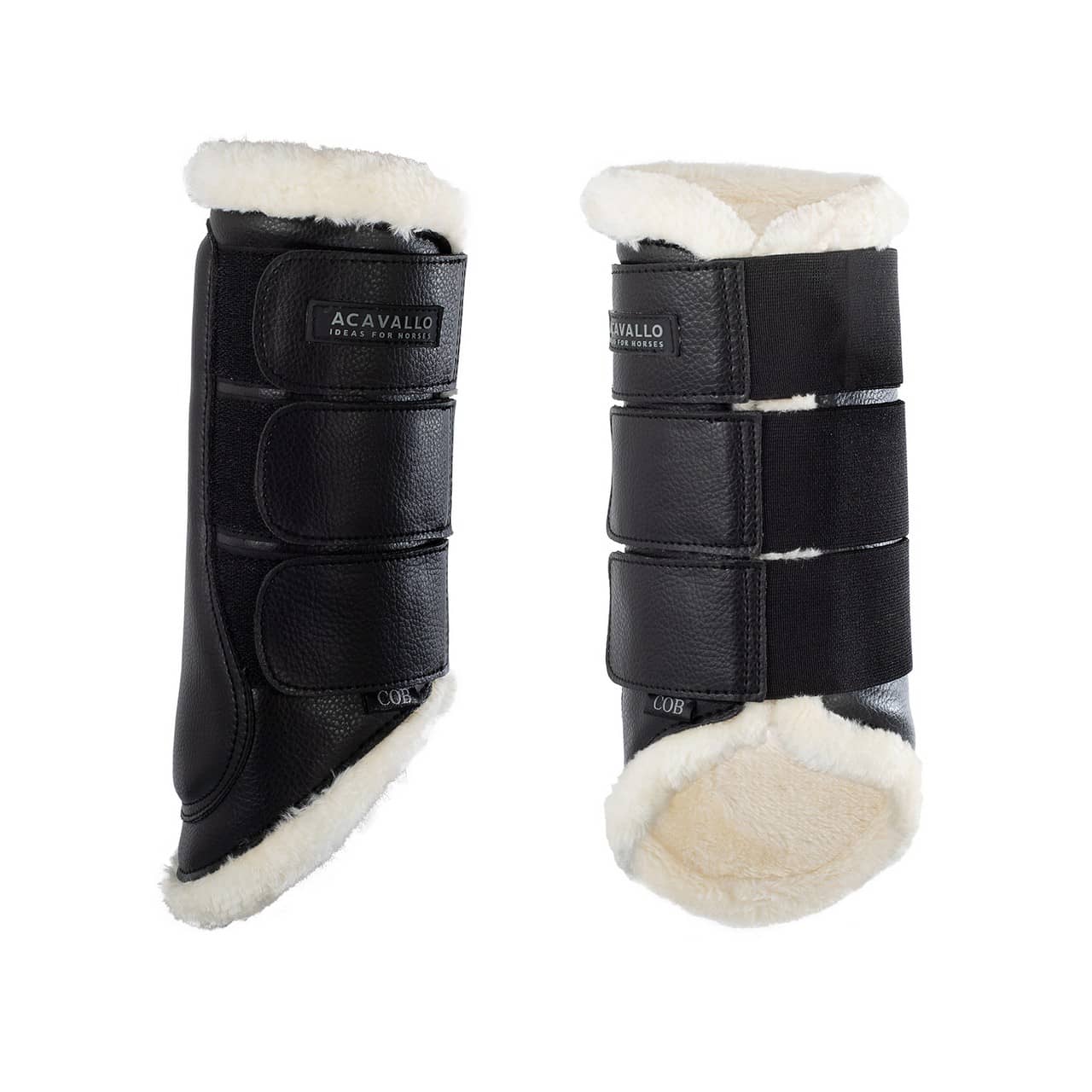 Stinchiere posteriori montone sintetico triplo velcro