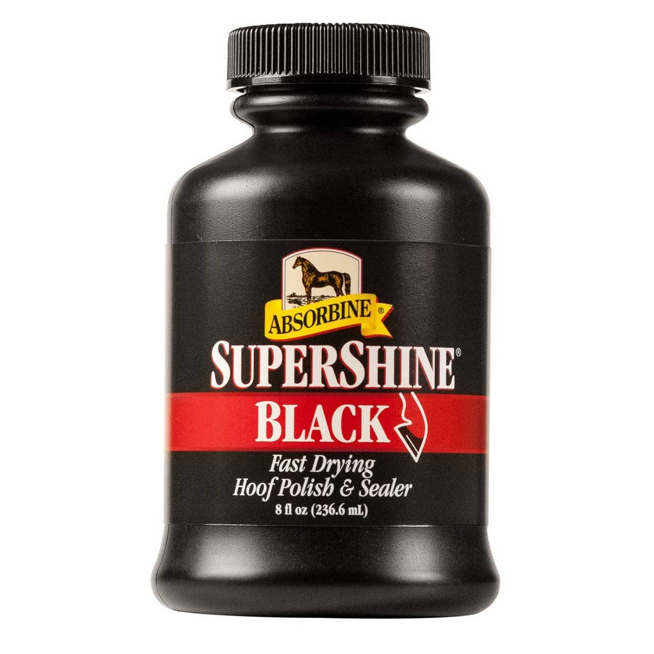 Supershine black hoof polish Absorbine 236ml