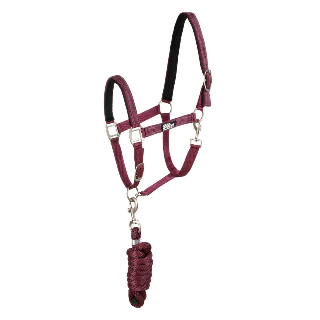 Cavezza in nylon con lunghina modello Reflective