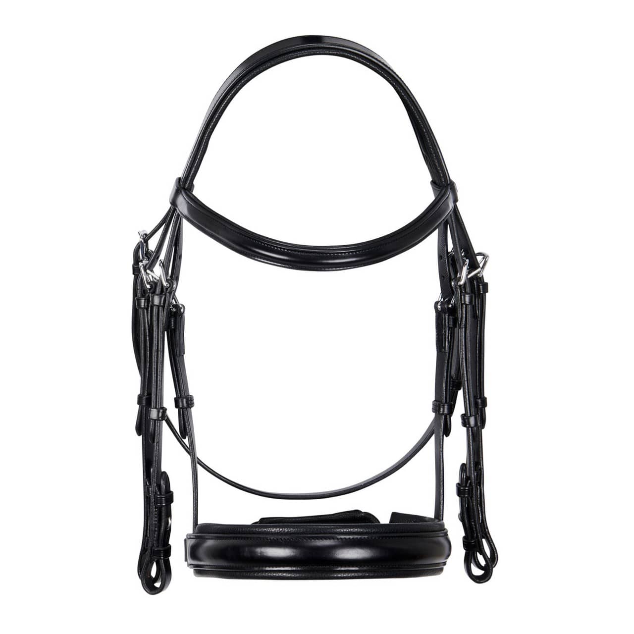 Briglia dressage in cuoio senza redini (Rif. ET01500N)