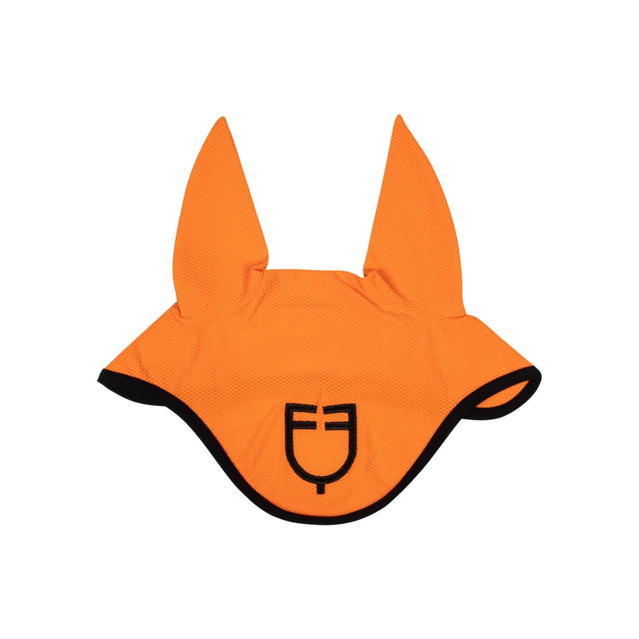 Cuffietta in tessuto traforato con logo