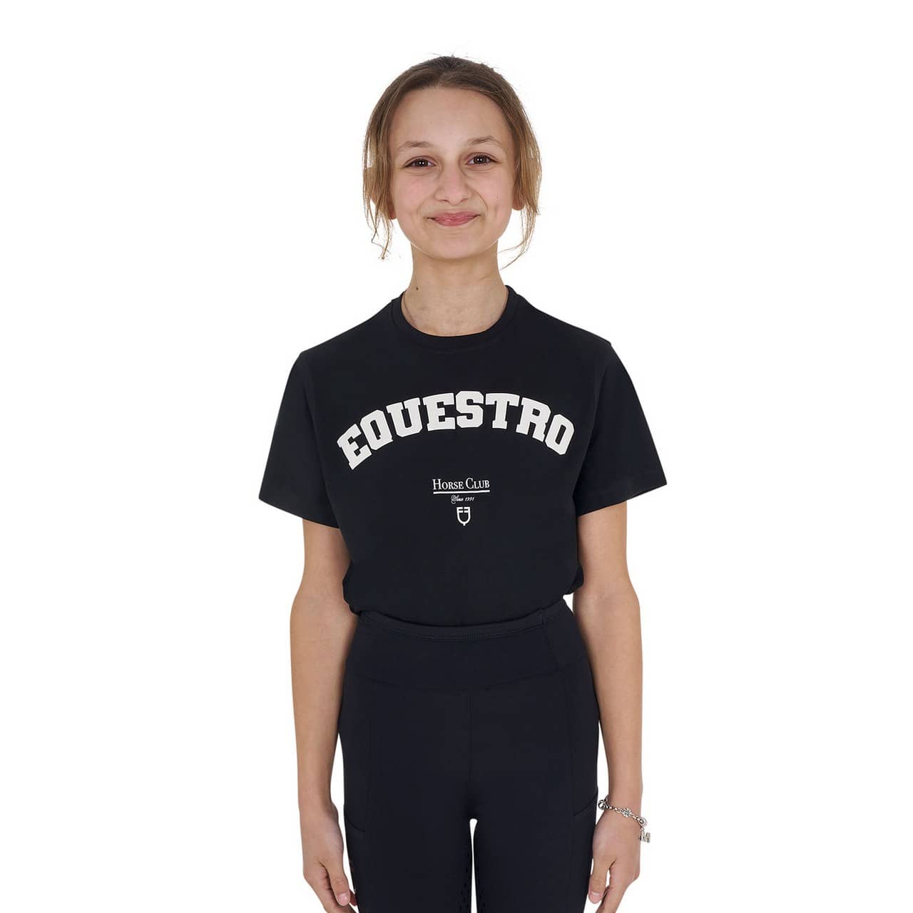 T-shirt bambina Horse Club in cotone