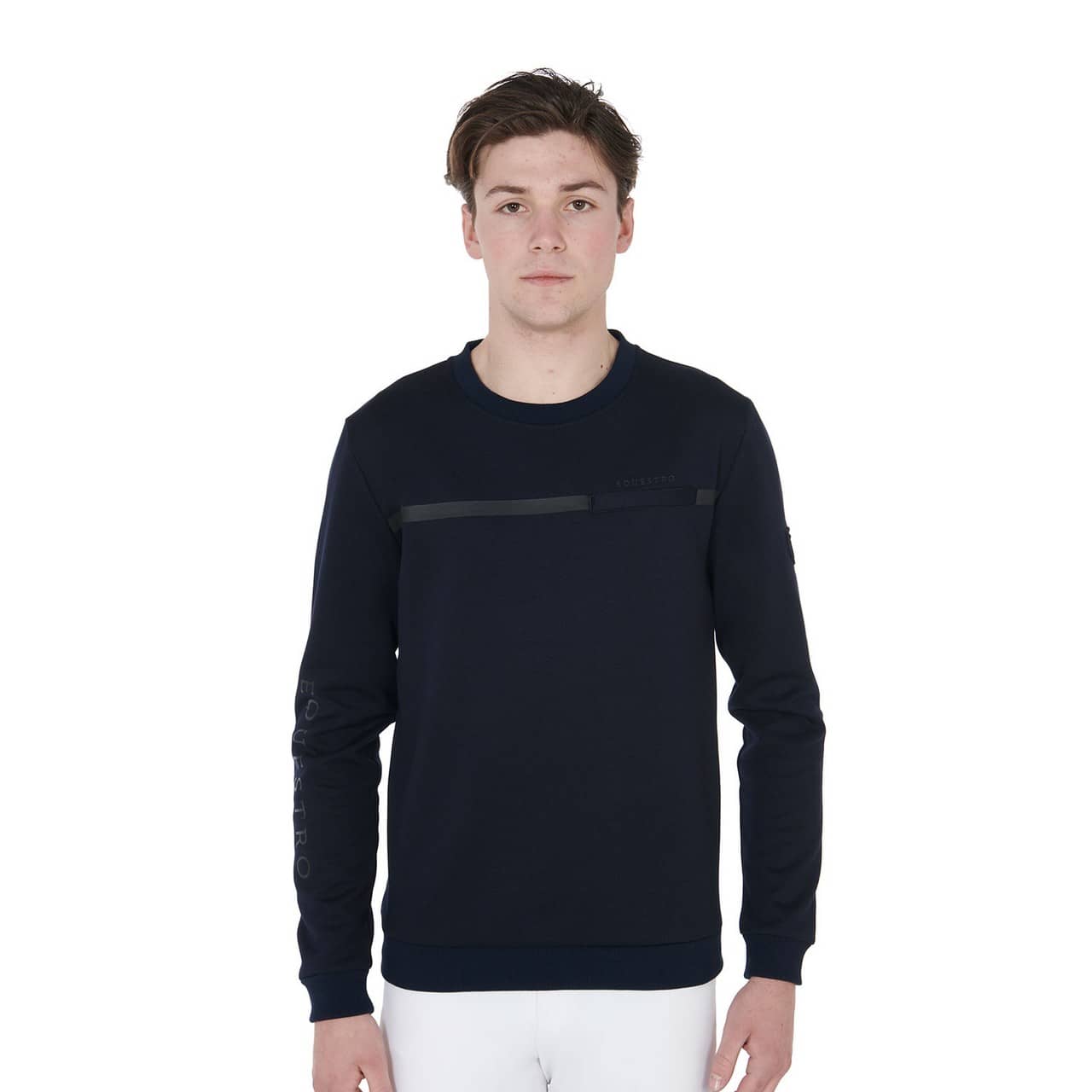 Felpa uomo girocollo interlock