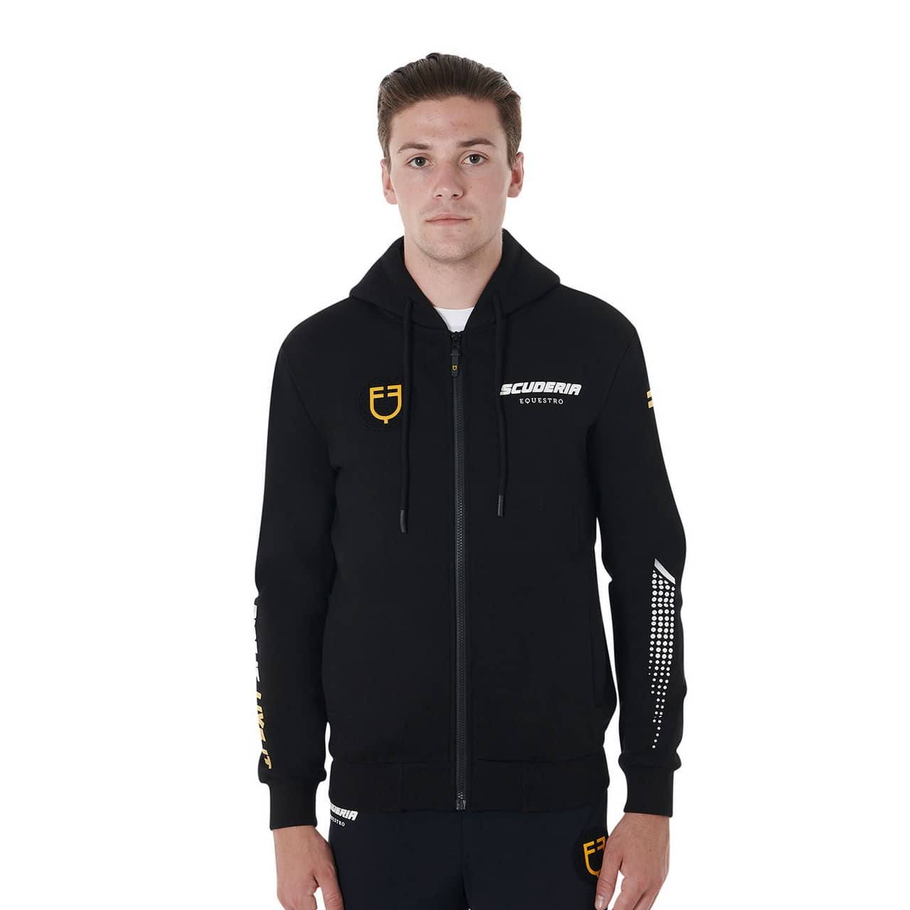 Felpa uomo cappuccio Scuderia Equestro pile