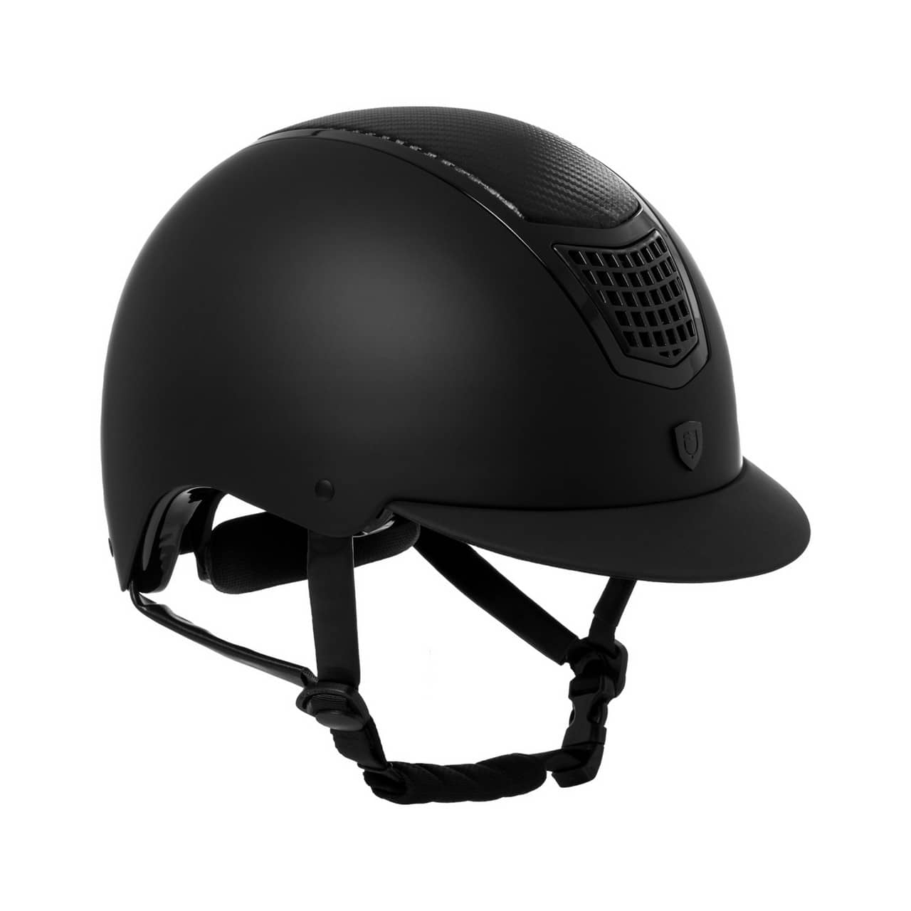 Cap unisex inserto in carbonio e frame lucido omologazione EN 1384-2023