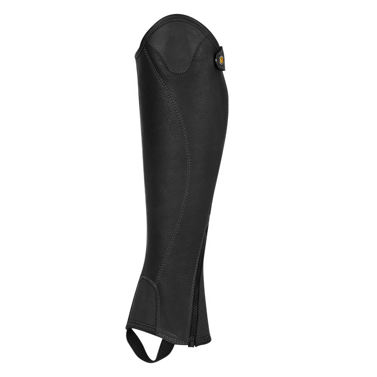 Ghette unisex corte in cuoio con cerniera laterale