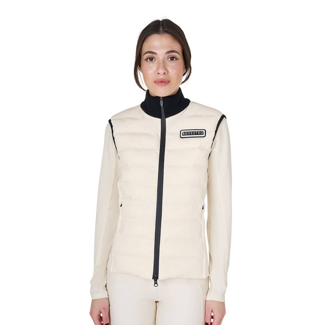 Smanicato donna misto tecnico con zip
