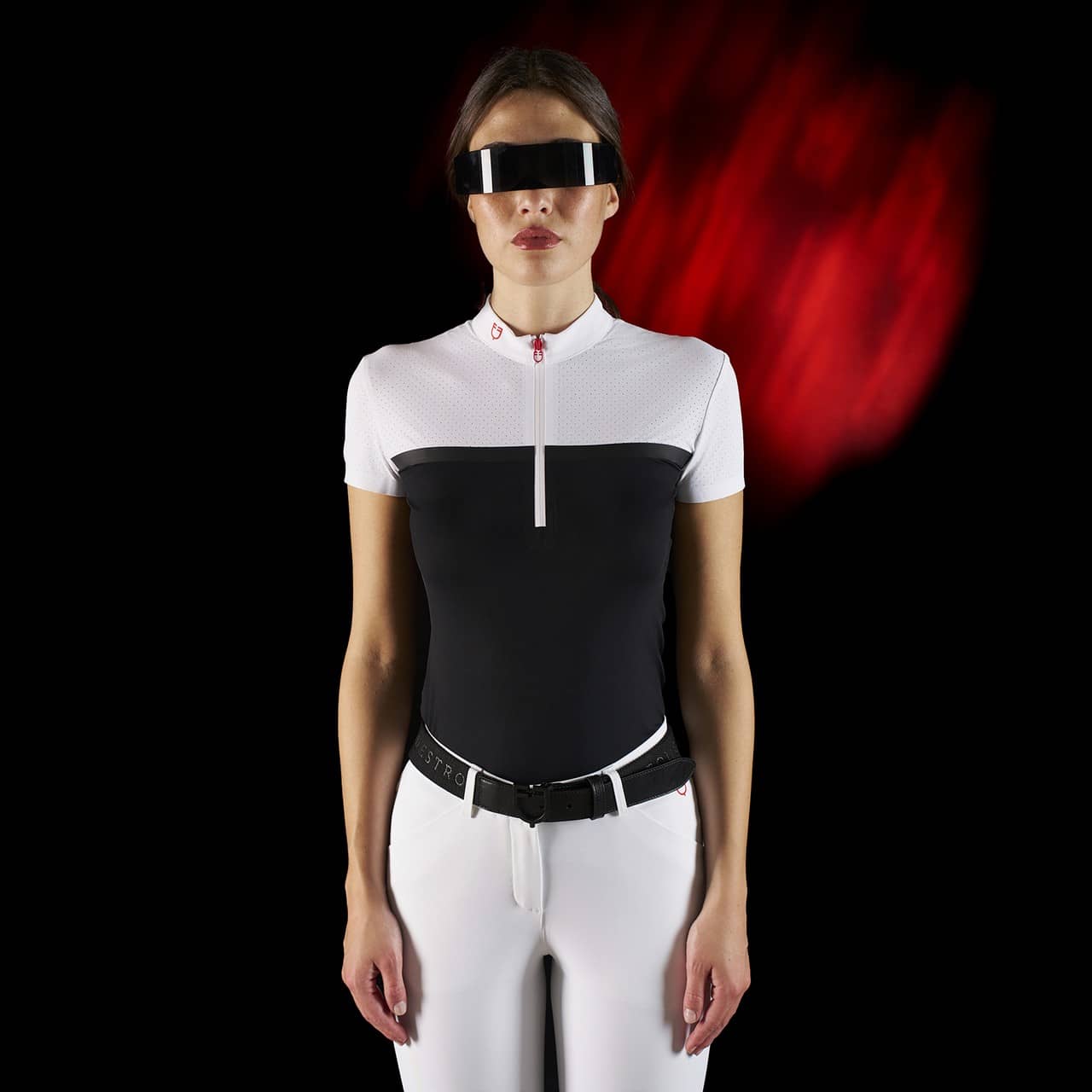 Polo concorso donna Equestro Ridertechnology tessuto traforato (Rif. ETW00172)