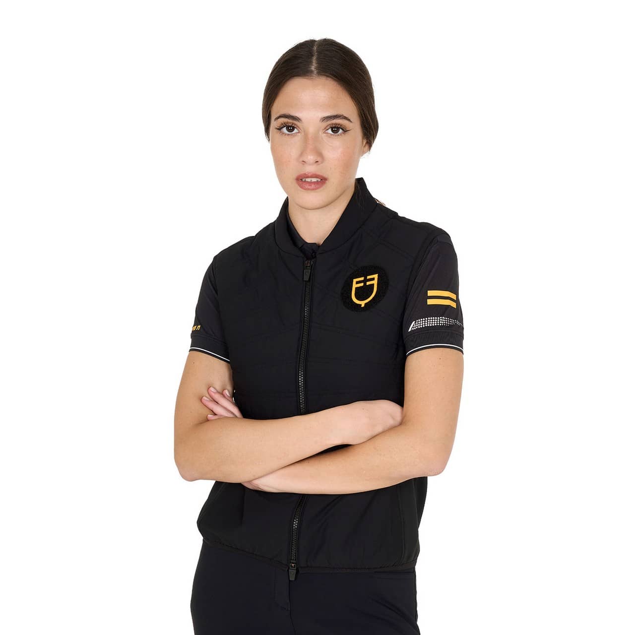 Smanicato donna slim fit in tessuto tecnico (Rif. ETW00214)
