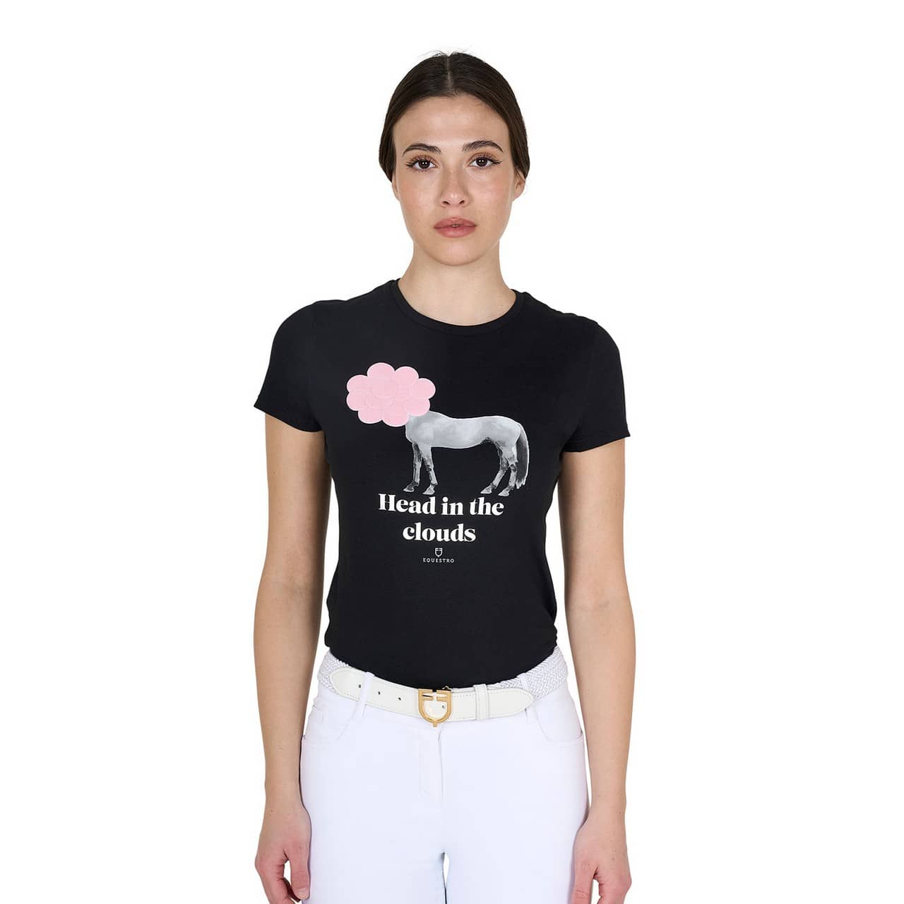 T-shirt donna Head In The Clouds in cotone