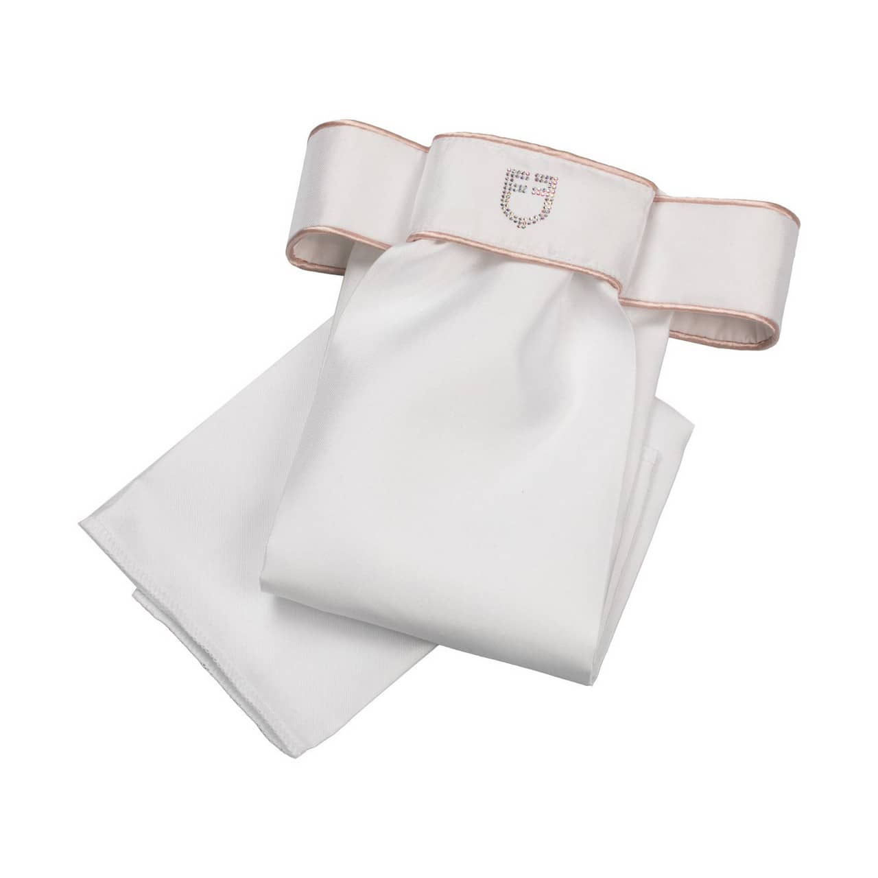 Plastron dressage logo strass