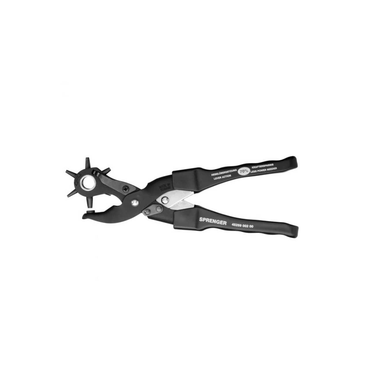 Powerful Revolving Leather Punch - 70% less power needed