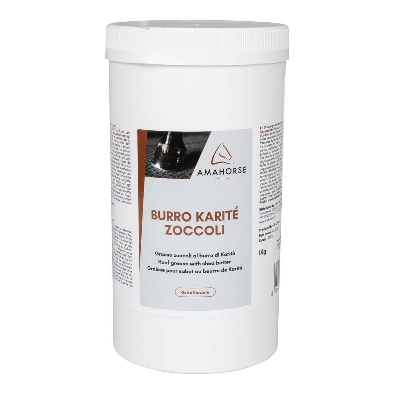 Burro di karité per zoccoli 1kg