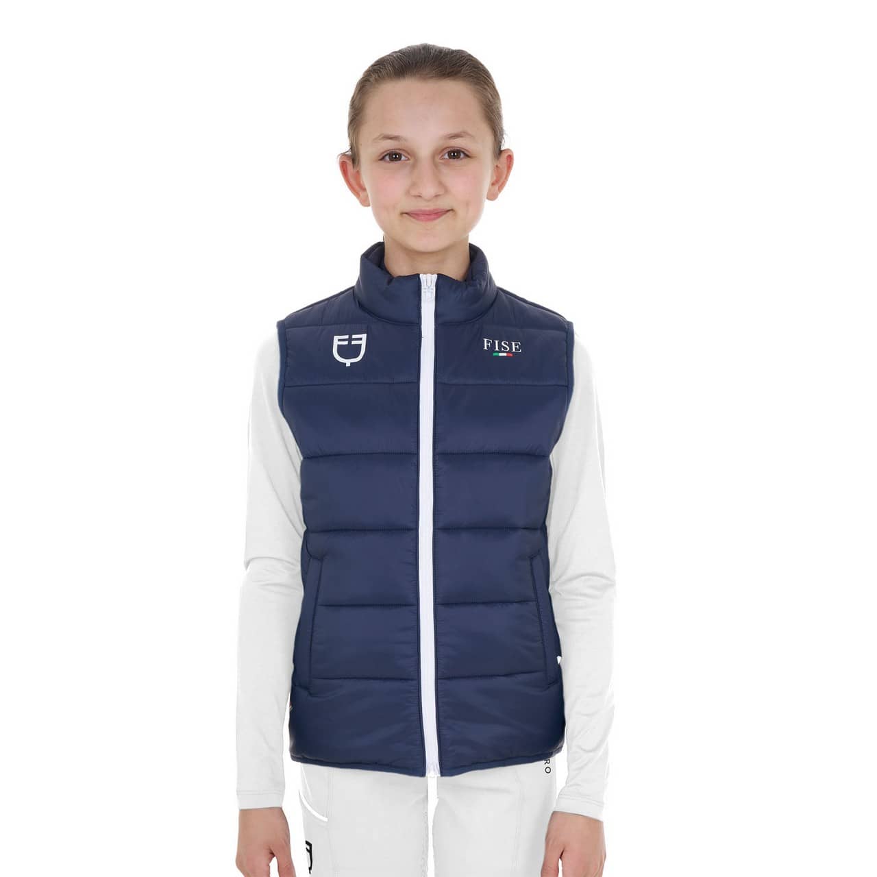 Smanicato unisex bambini slim fit Equestro X FISE