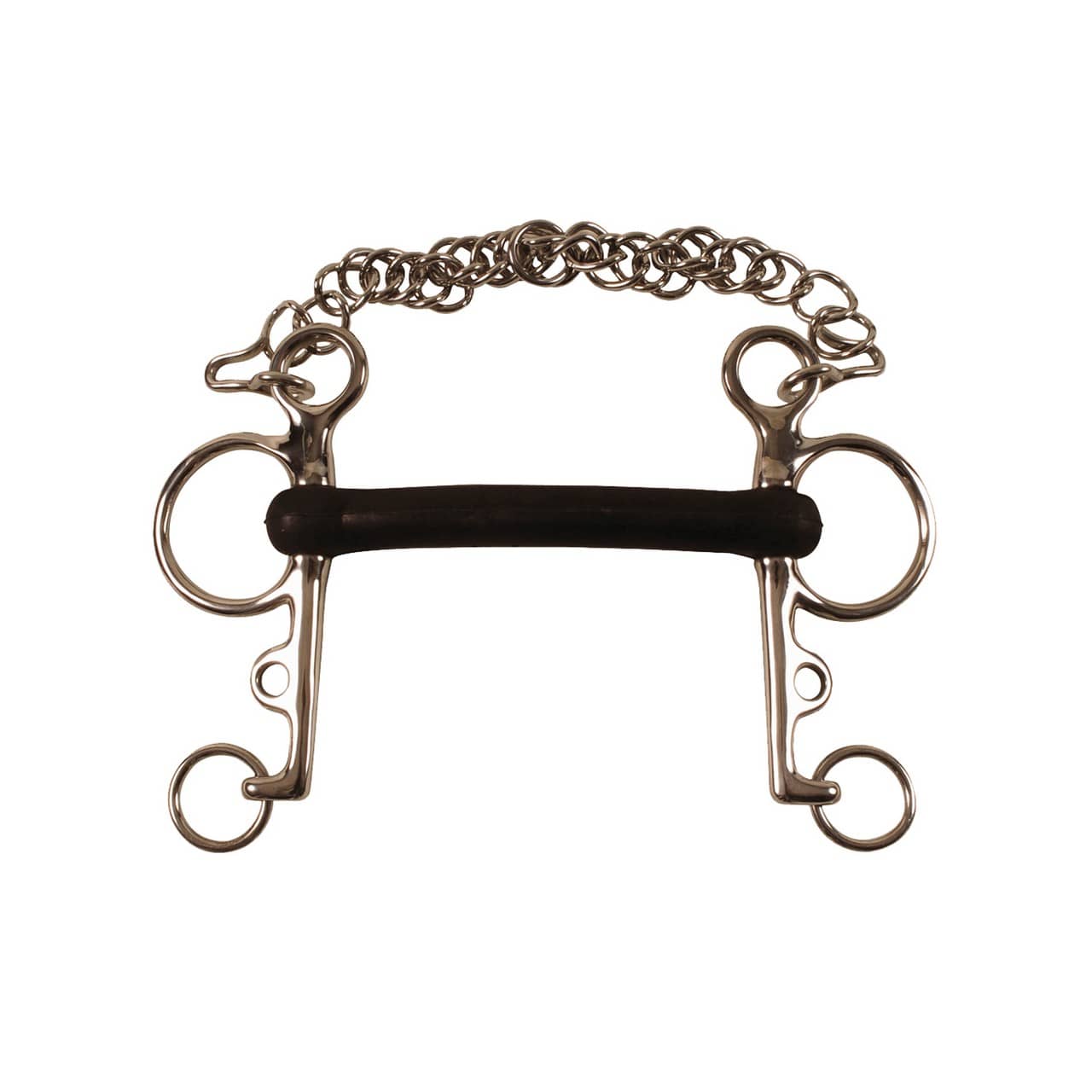 Pelham inox intero, gomma flex