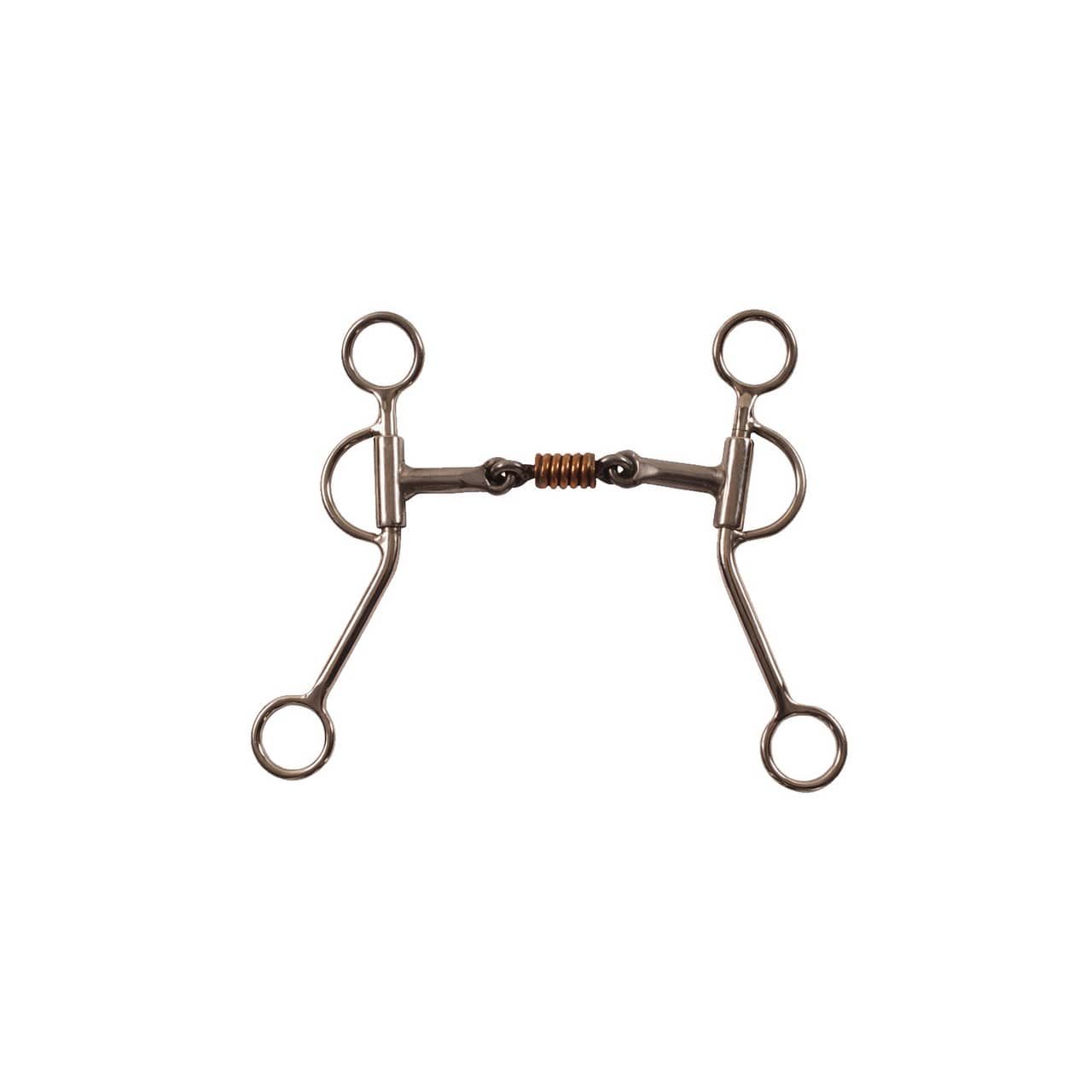 Morso western inox con gioco-lingua in rame