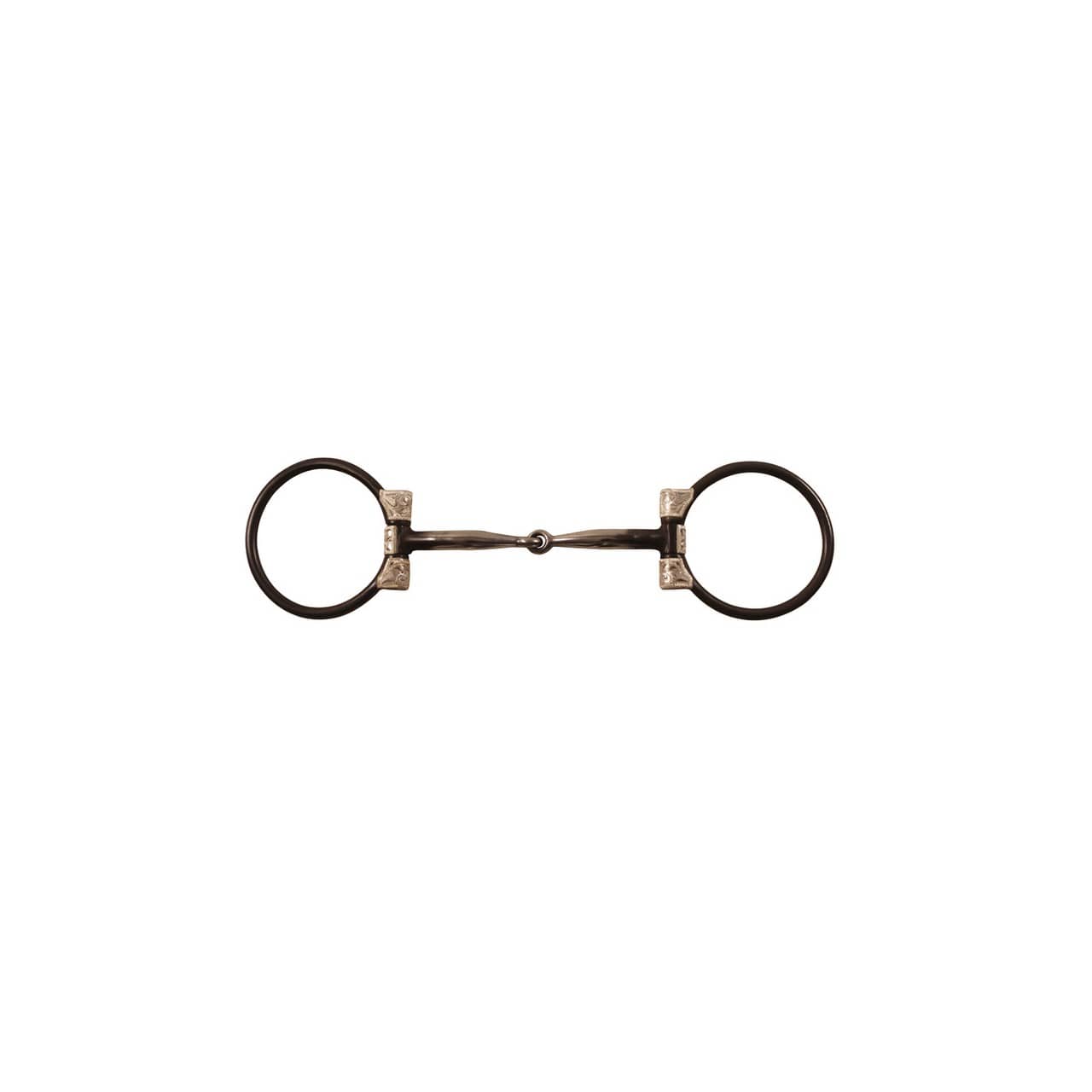 Filetto western a D, ferro nero decorato