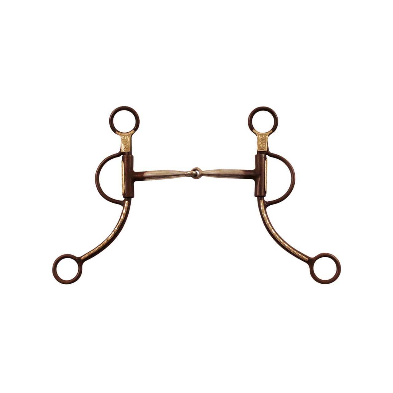 Morso western ferro brunito, aste lunghe decorate