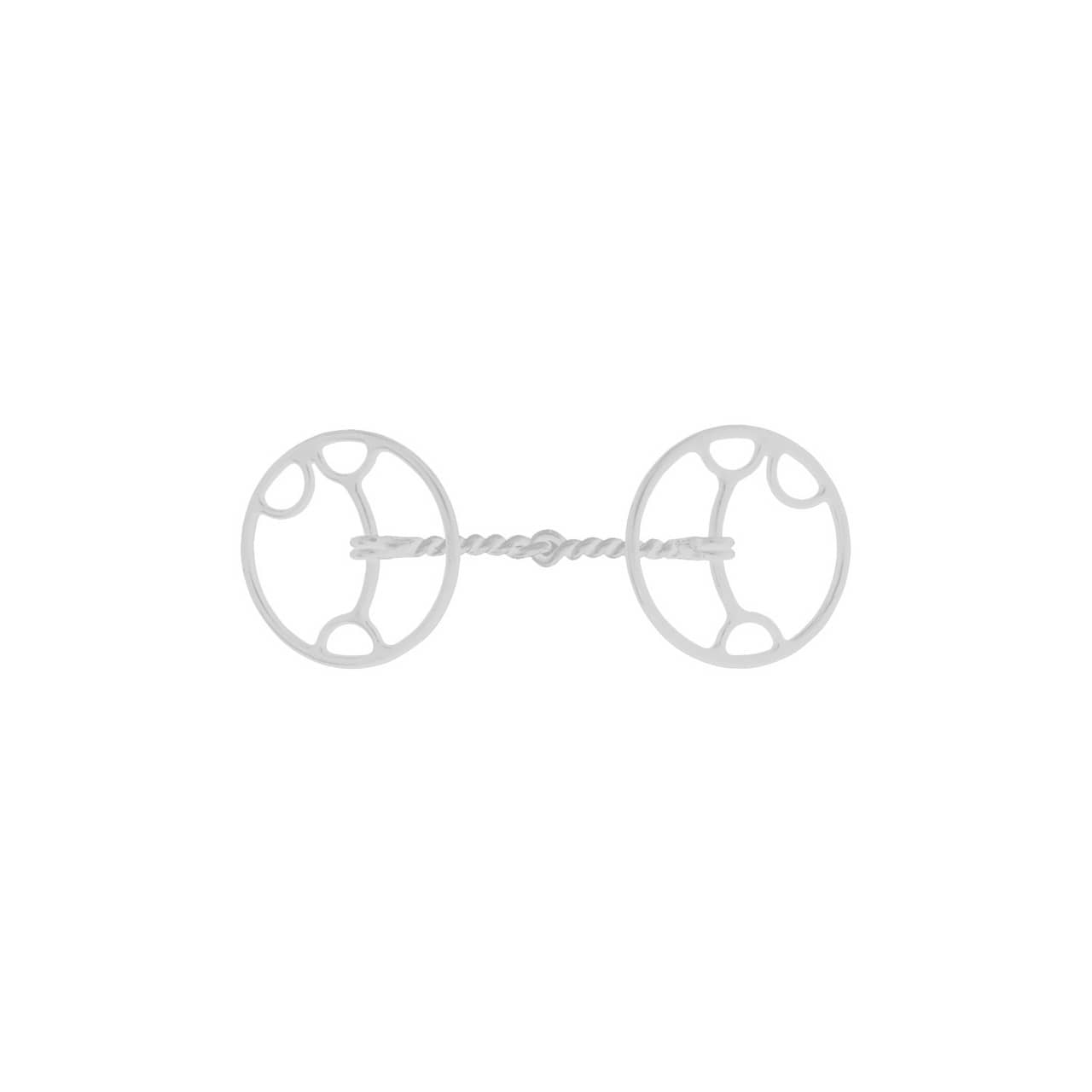 Filetto western Gonzales, imboccatura a torciglione, Metalab silver