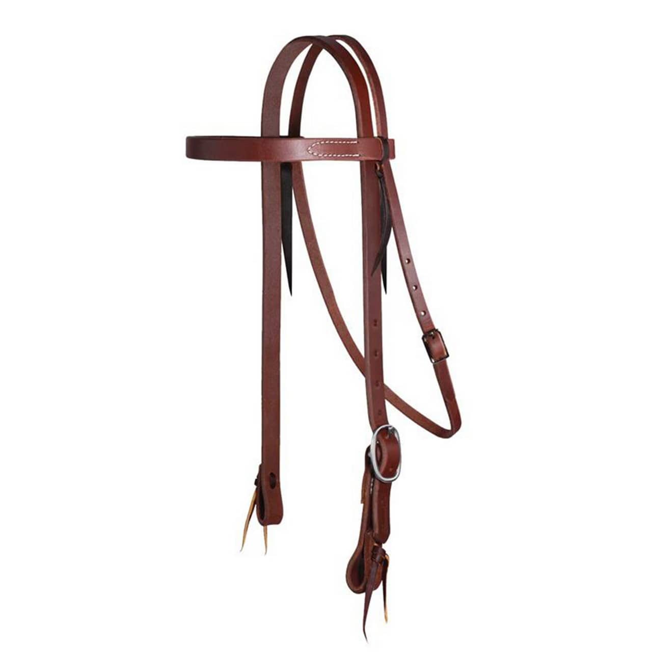 Testiera western in cuoio ingrassato 3/4"