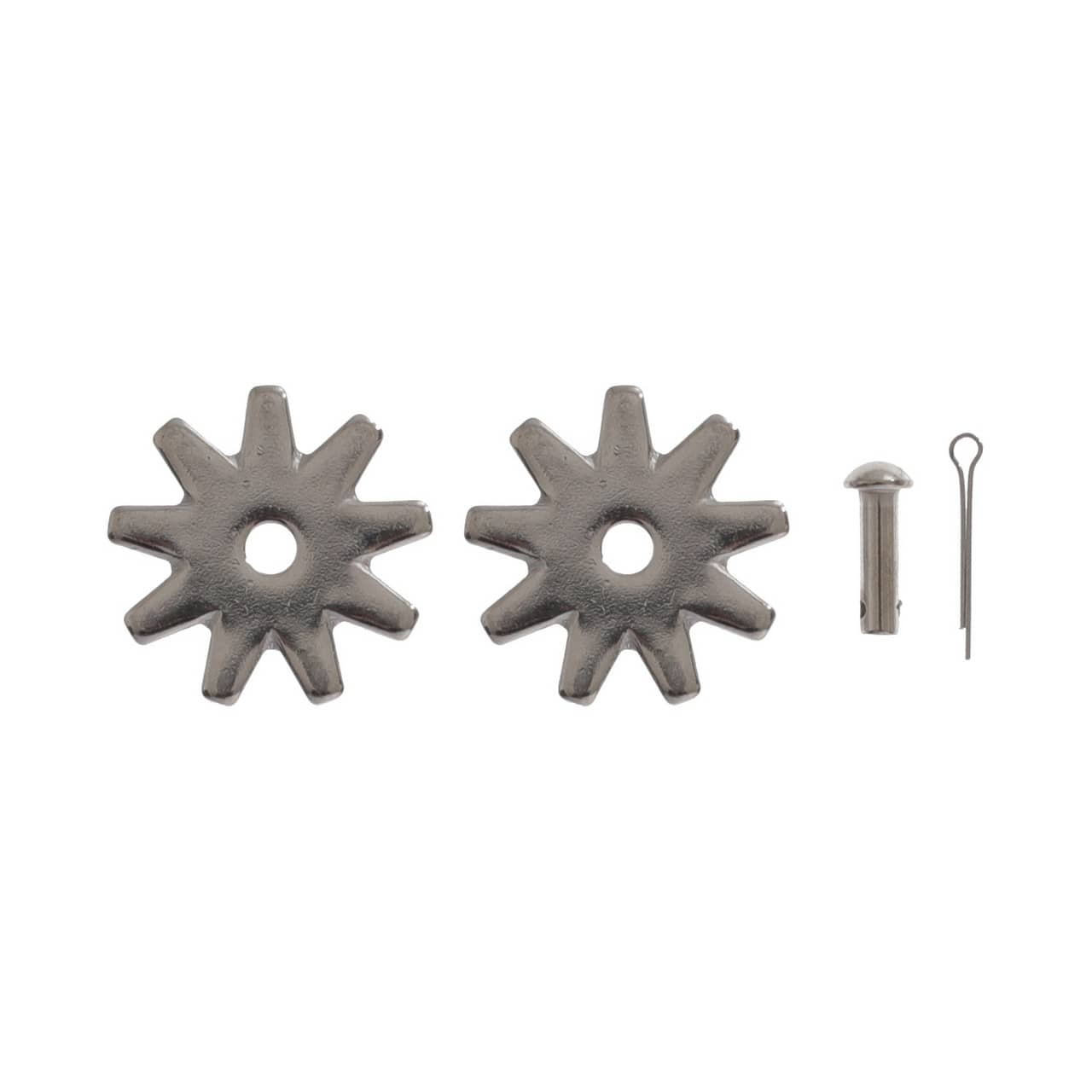 Coppia rotelle speroni con rivetti 303A