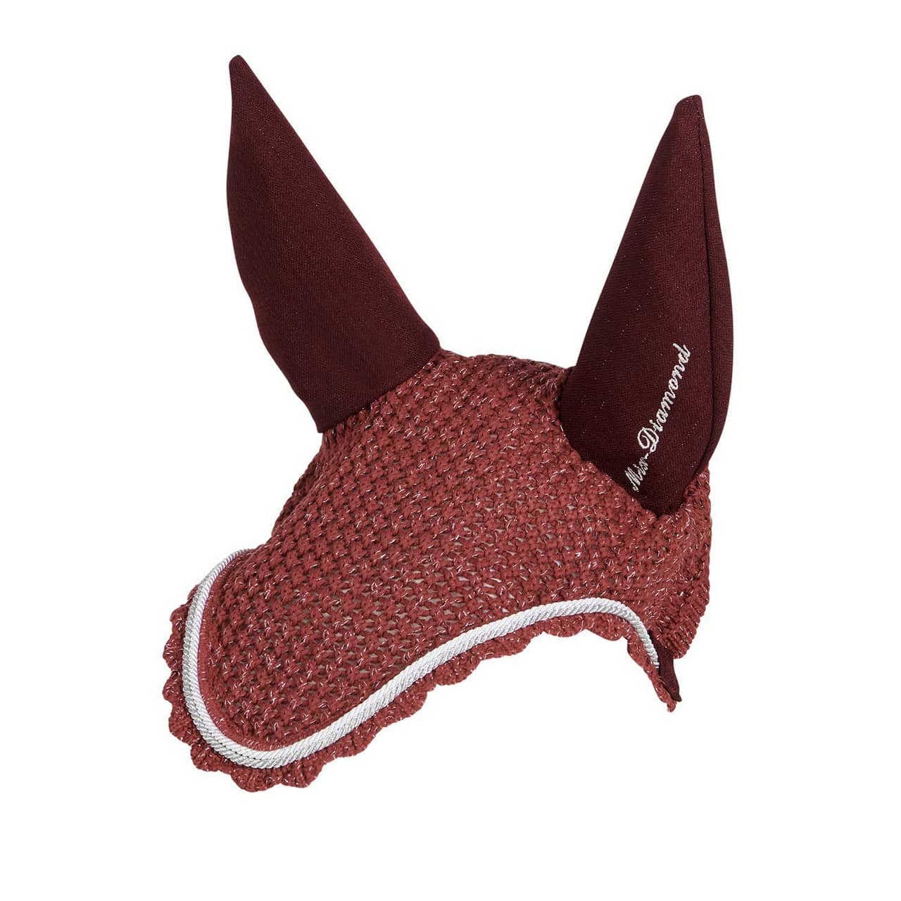 Cuffietta in cotone con cordura e brillantini