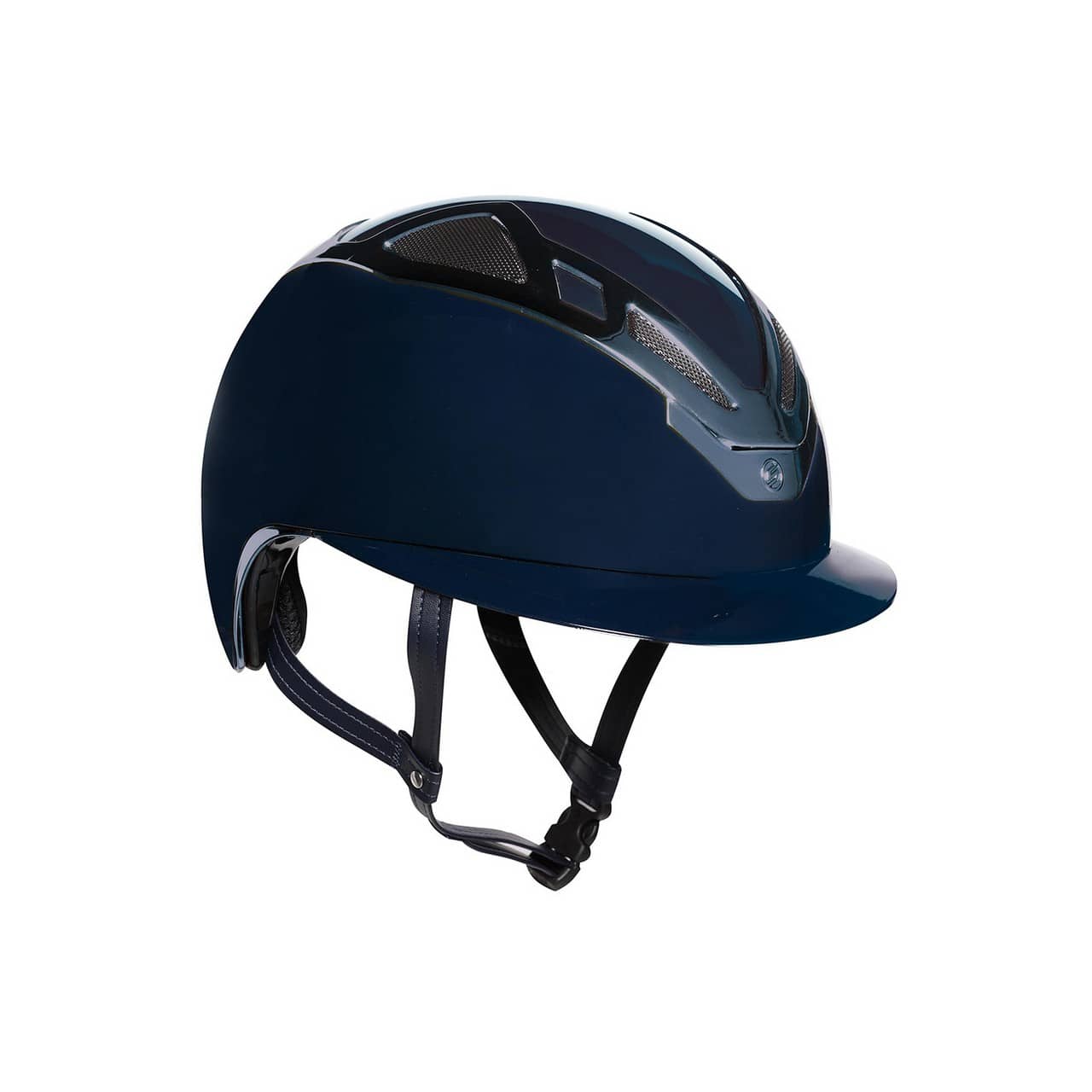Casco Apex Chrome blu navy glossy