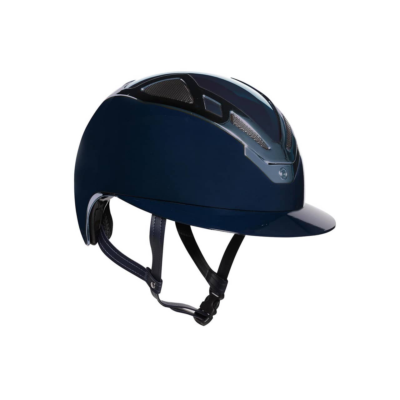 Casco Apex Chrome Lady blu navy glossy