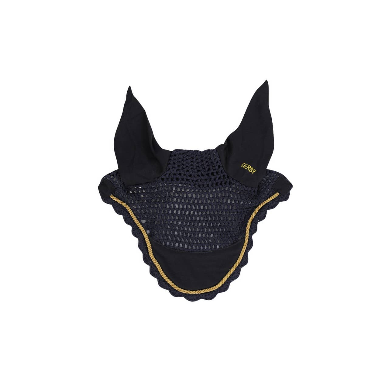 Cuffietta da pony in cotone con cordone