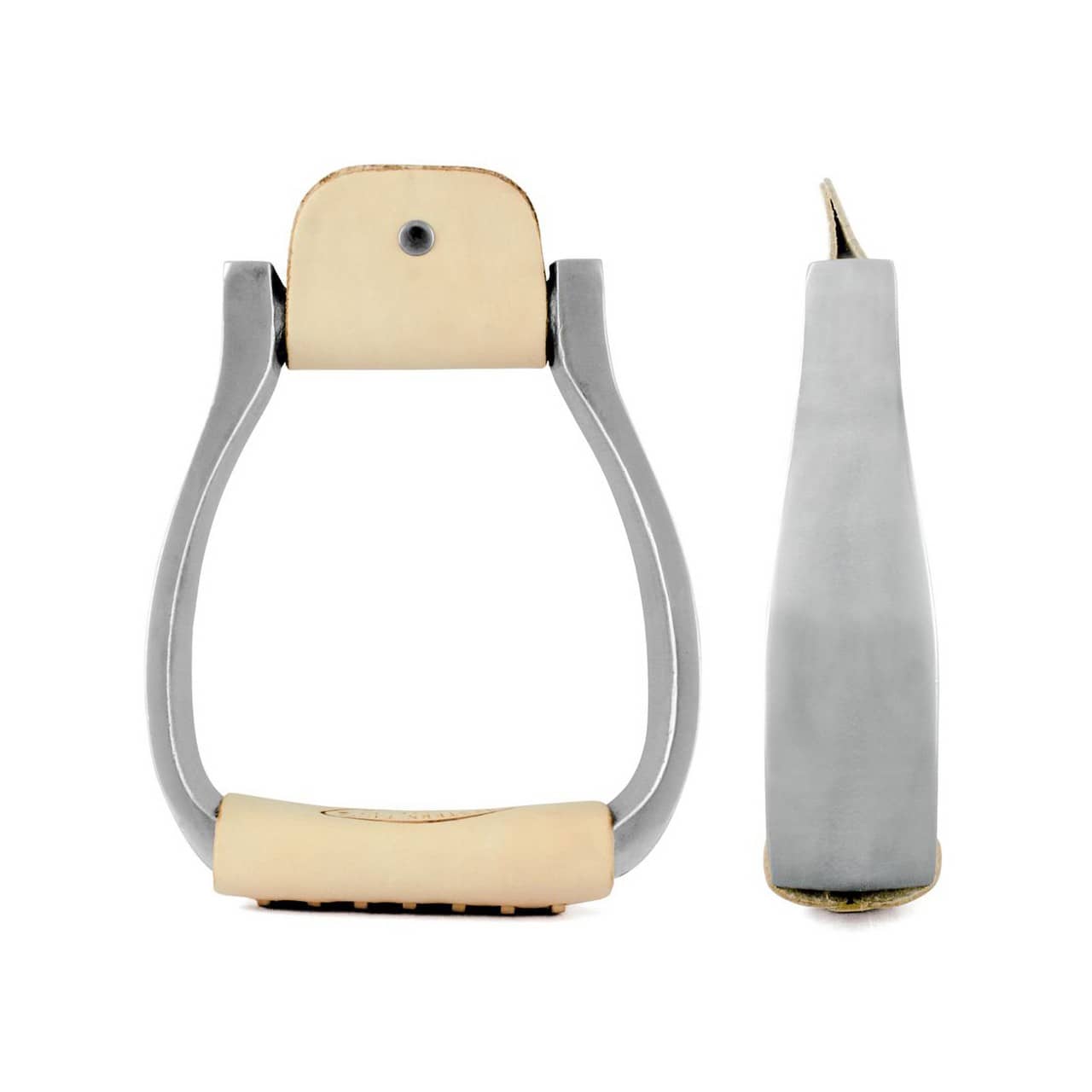 Staffe western pelle/alluminio