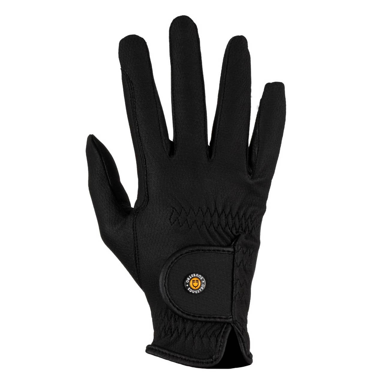 Guanti unisex in pelle sintetica con imbottitura e chiusura a strappo