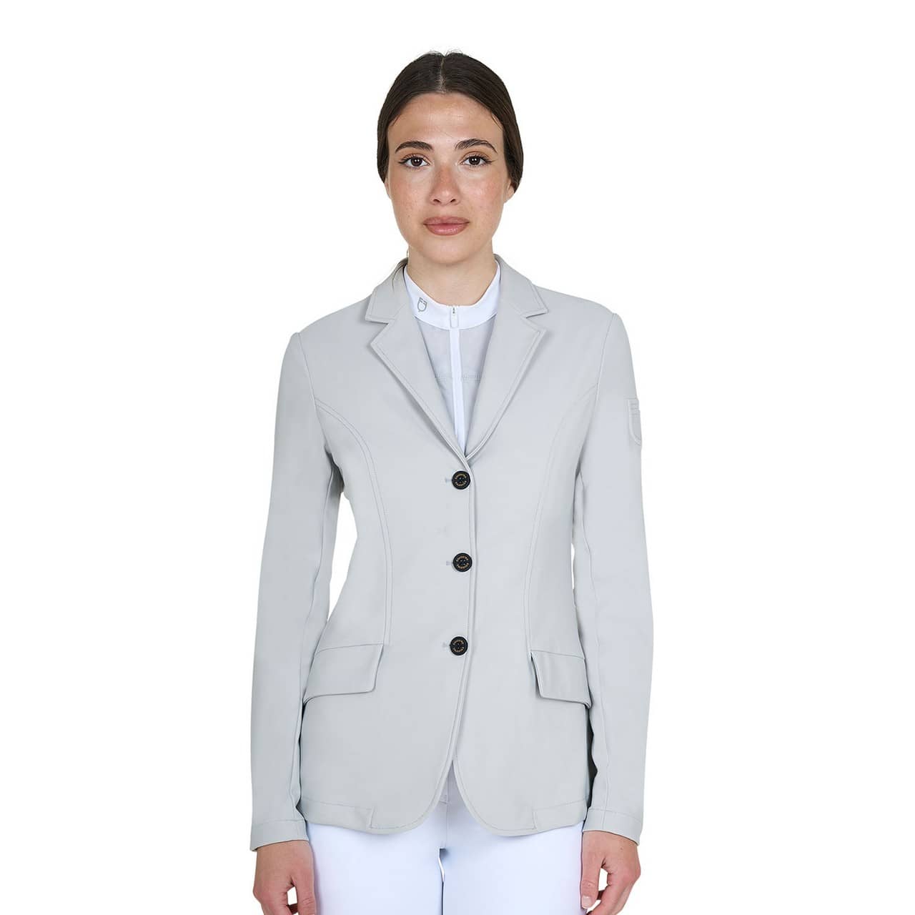 Giacca donna da concorso con logo a rilievo