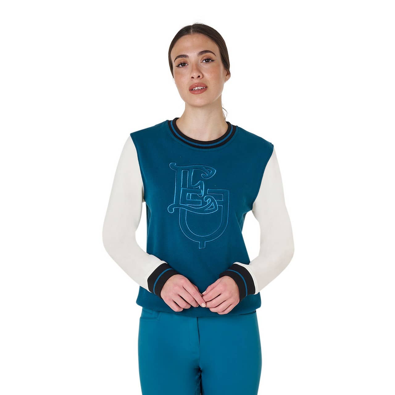 Felpa donna EQ girocollo