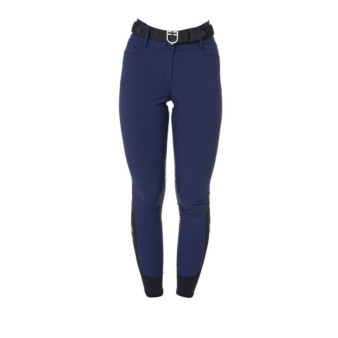 Pantaloni donna a vita alta con grip ginocchio