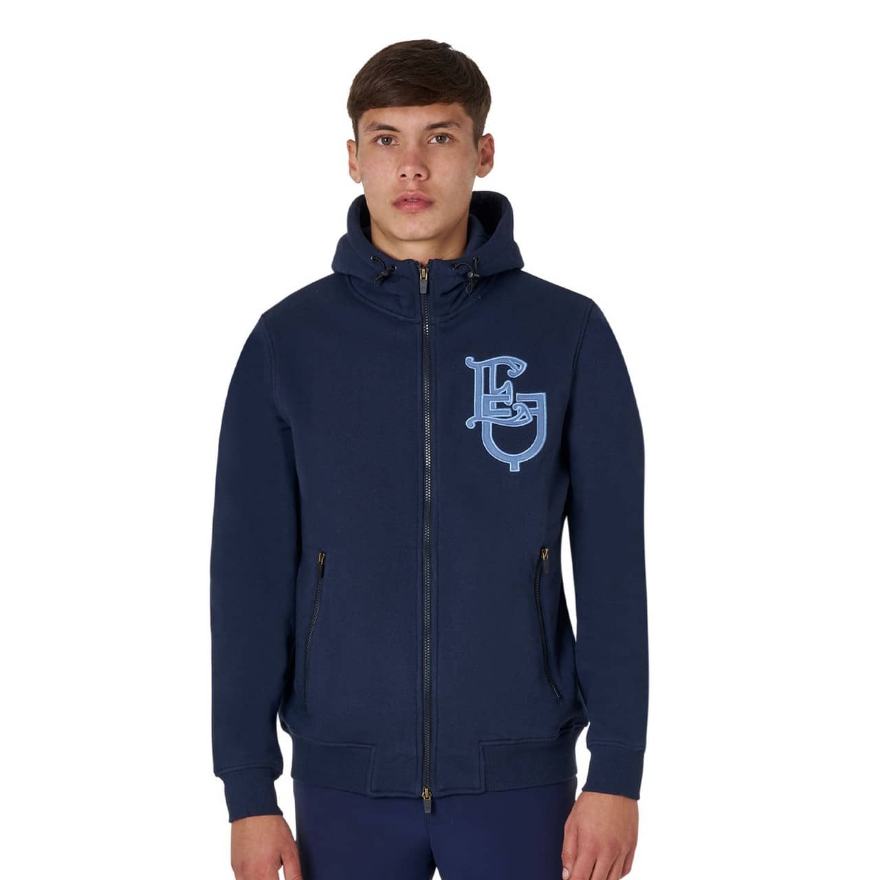 Felpa uomo EQ con zip frontale