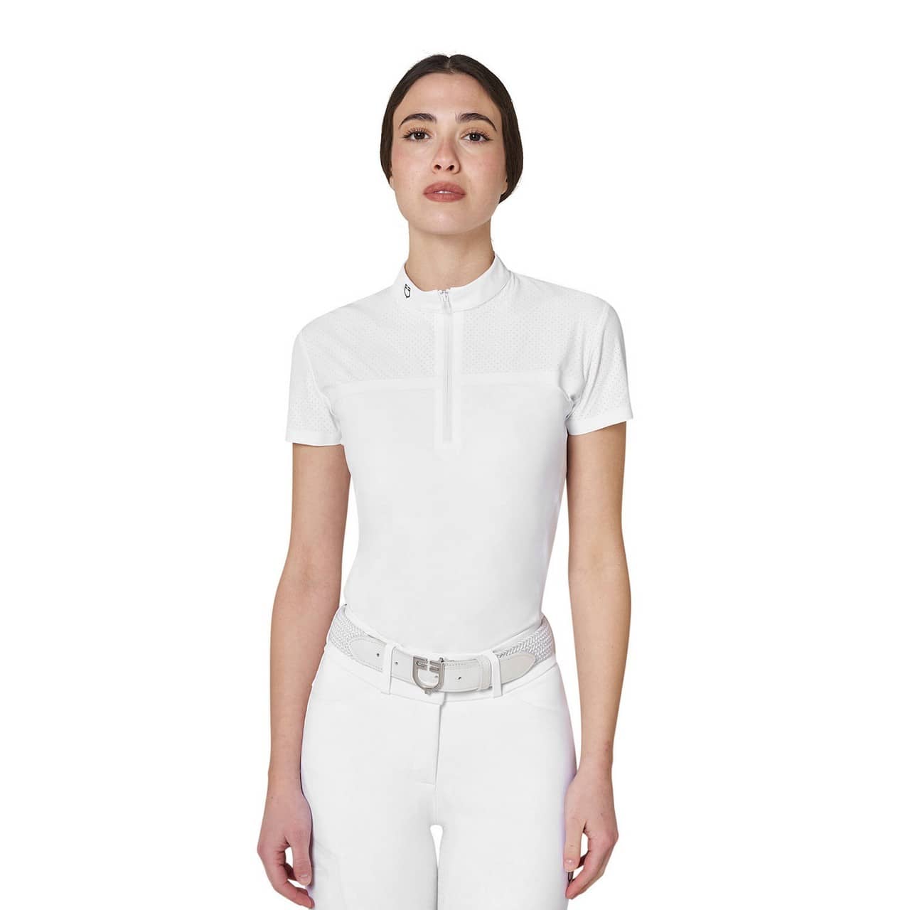 Polo concorso donna Equestro Ridertechnology tessuto traforato