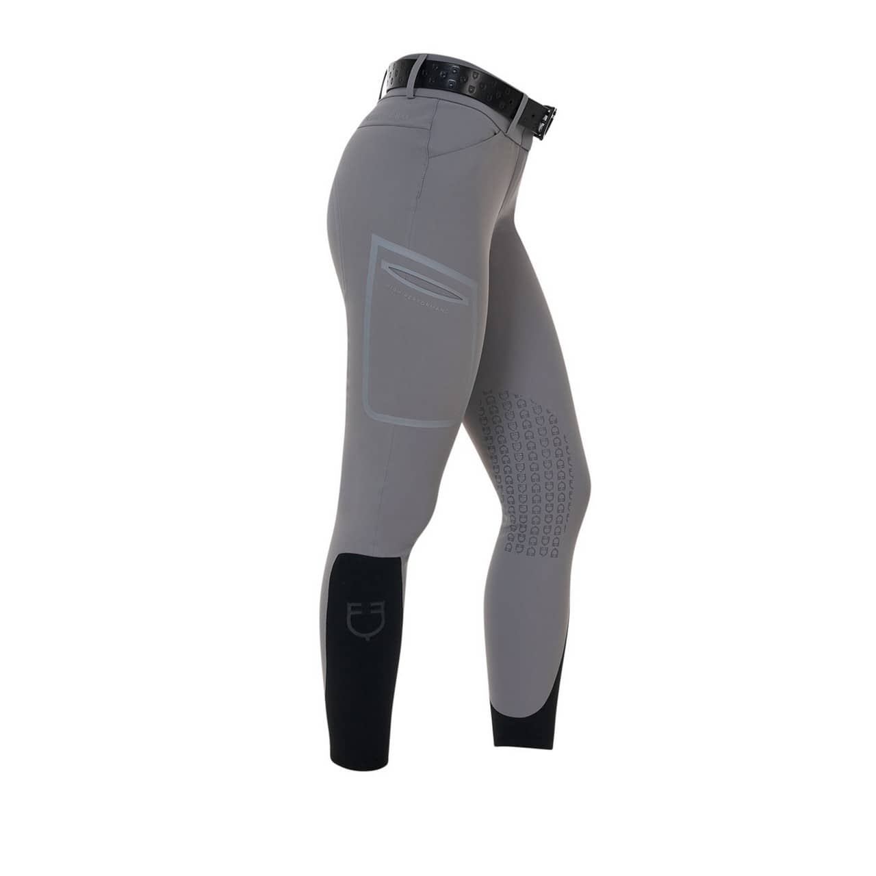 Pantalone slim fit donna vita alta Equestro Ridertechnology cuciture termosaldate