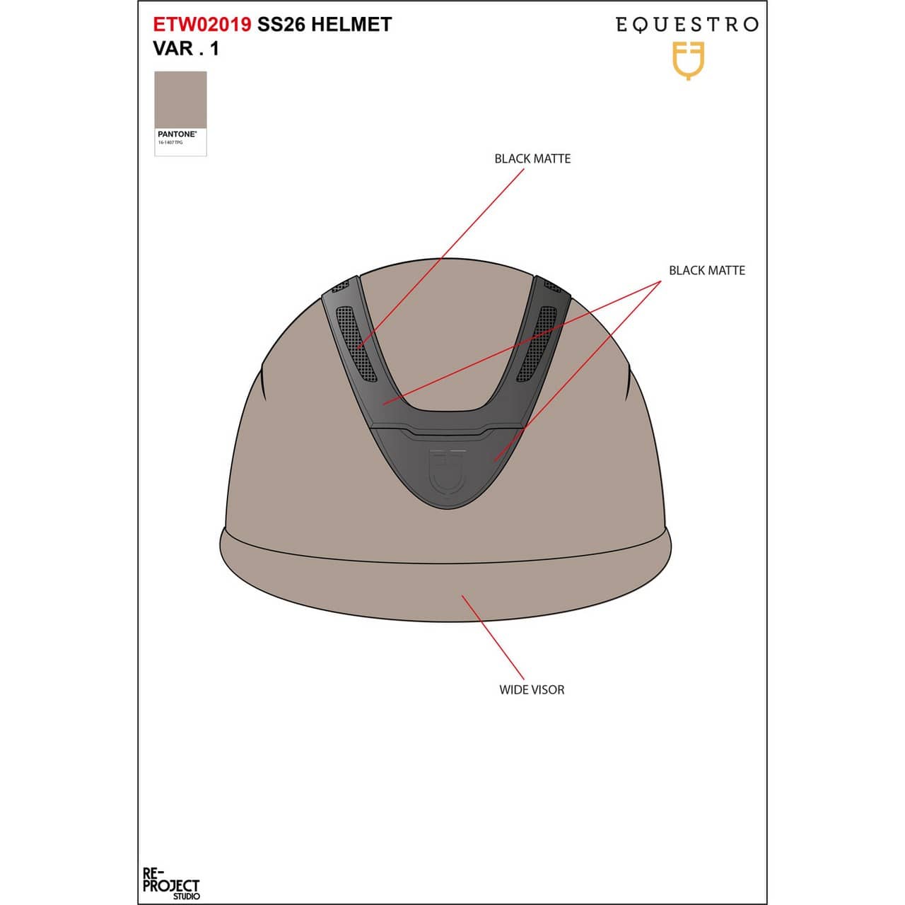 Cap Apocalypse donna calotta rivestita in tessuto omologazione EN 1384-2023