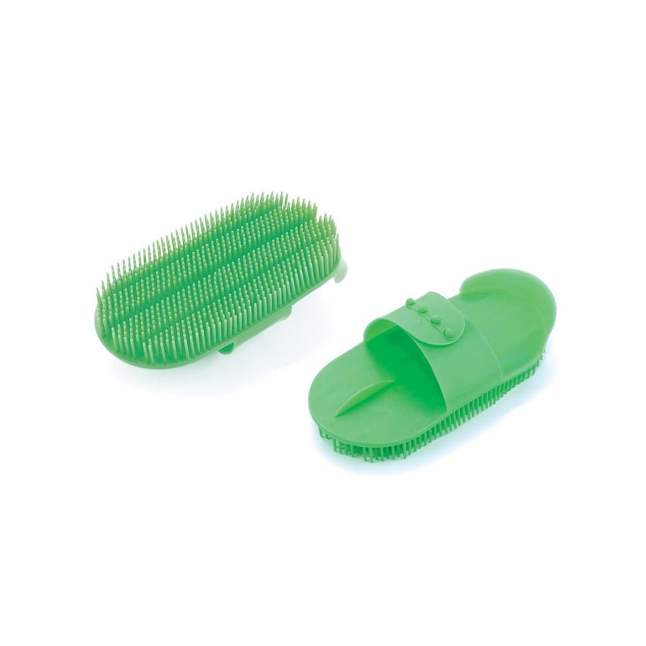 Striglia in plastica, denti flex, vista 1