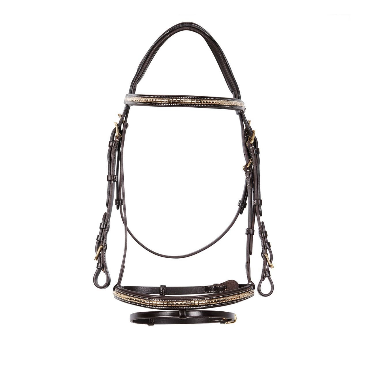 Testiera inglese in cuoio clincher, vista 2