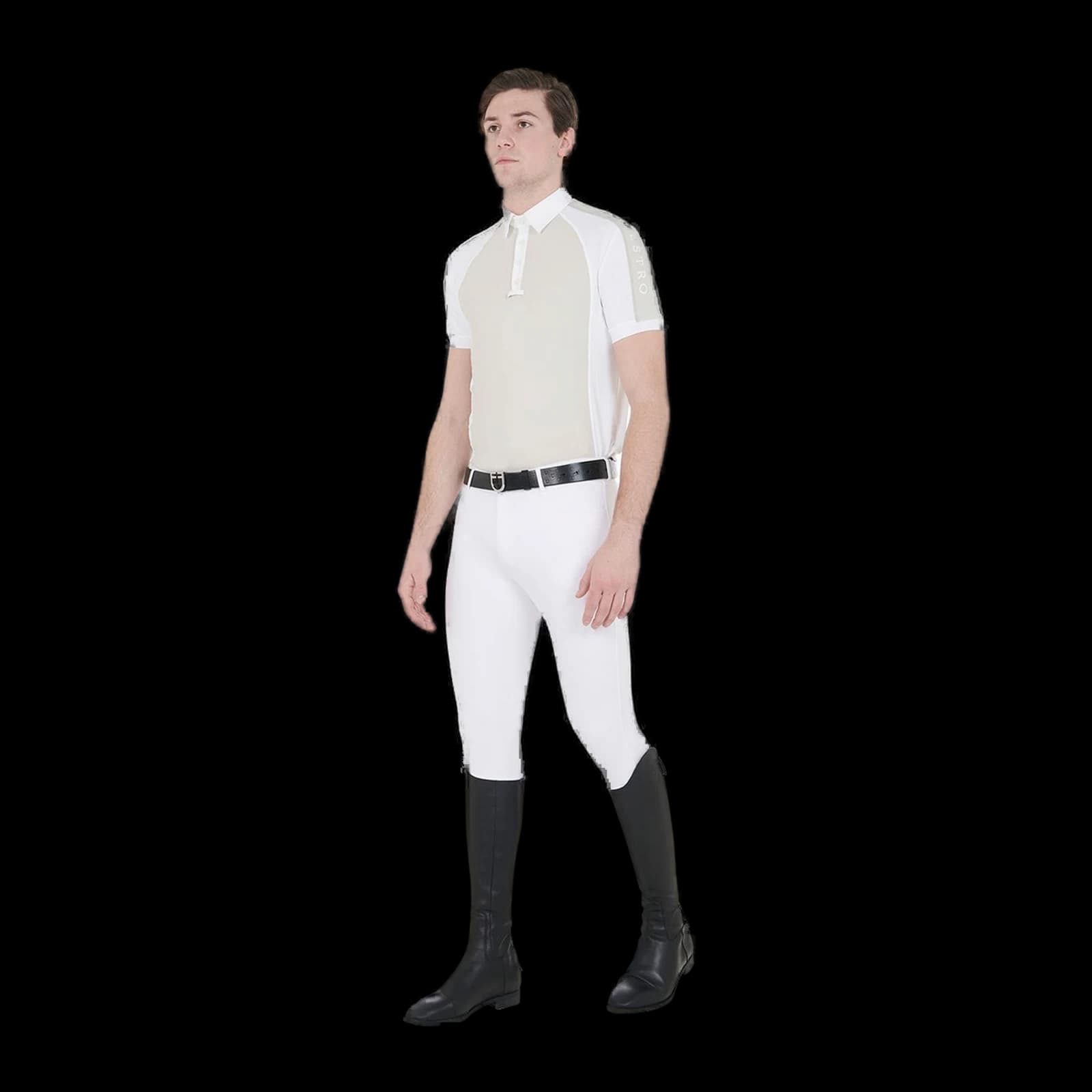 Polo uomo da concorso slim fit quattro bottoni, vista 11