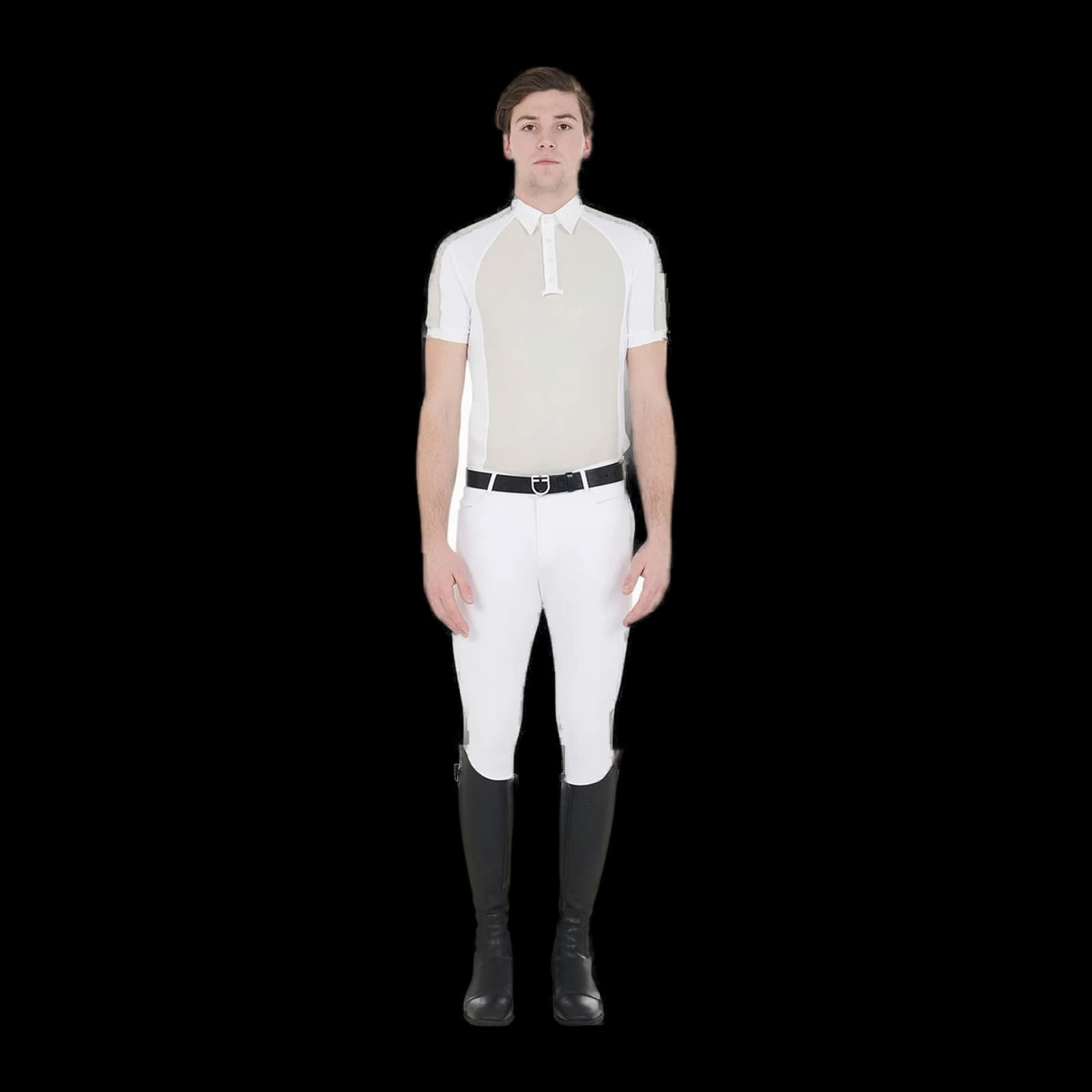 Polo uomo da concorso slim fit quattro bottoni, vista 12
