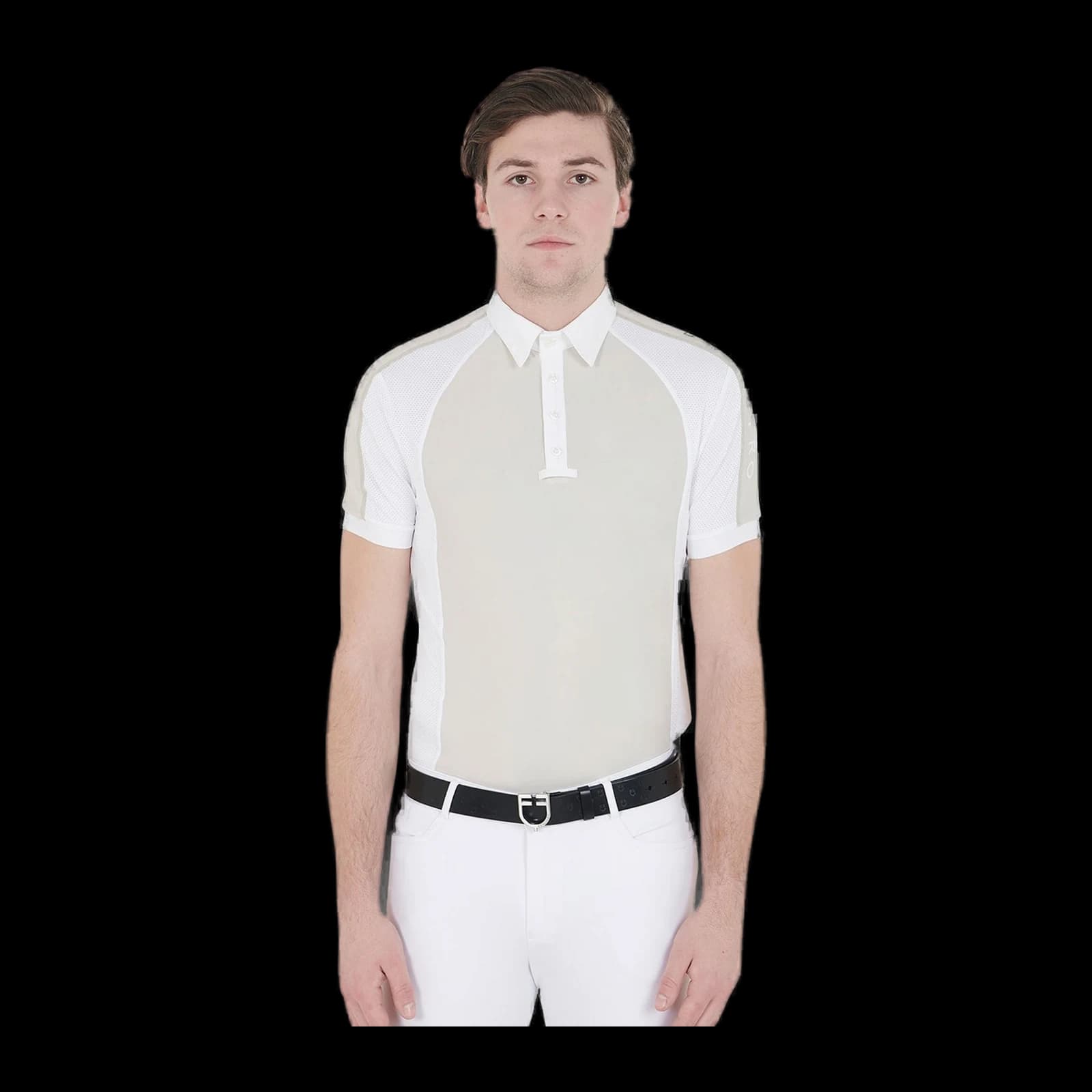 Polo uomo da concorso slim fit quattro bottoni, vista 13