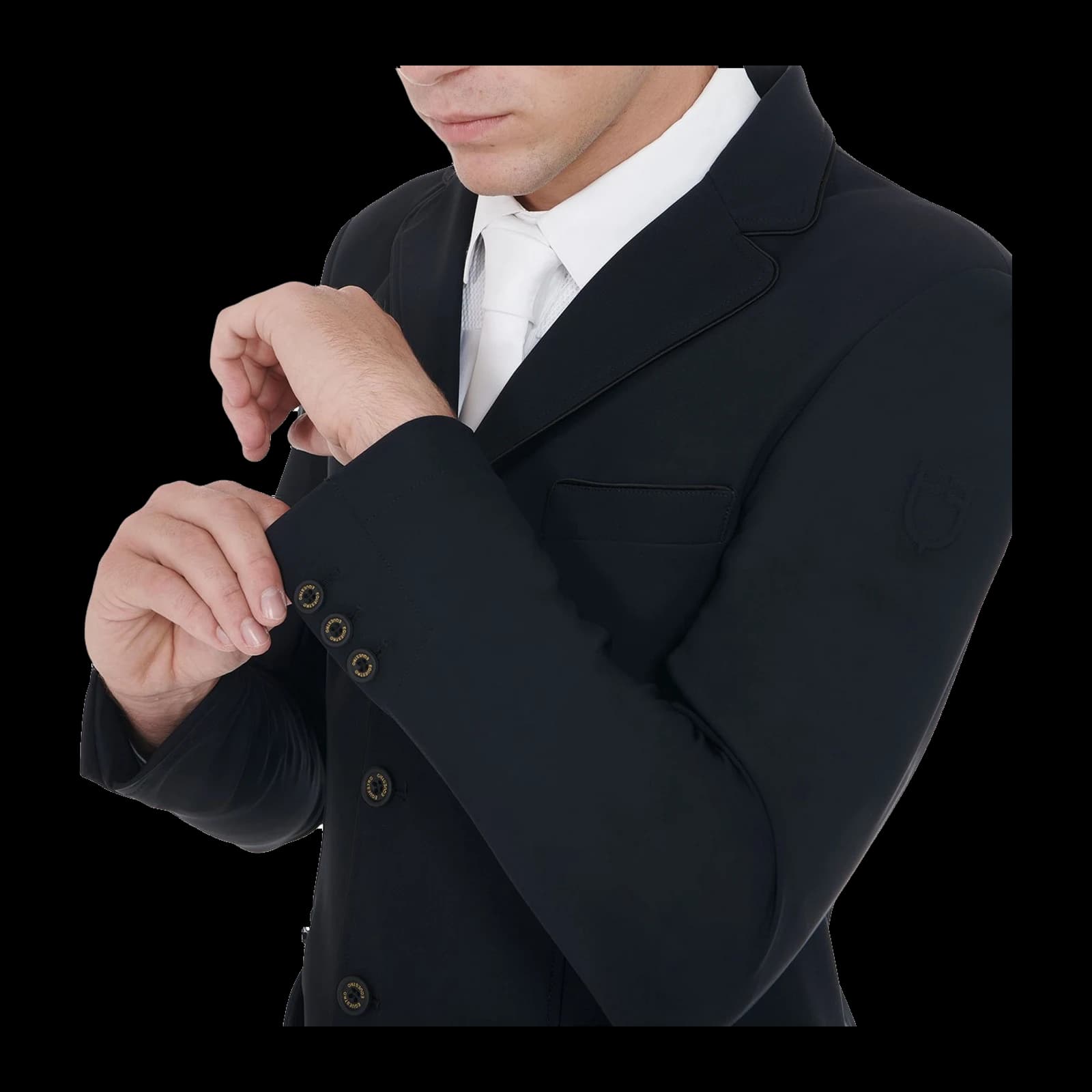 Giacca uomo da concorso tasca laterale con zip, vista 4