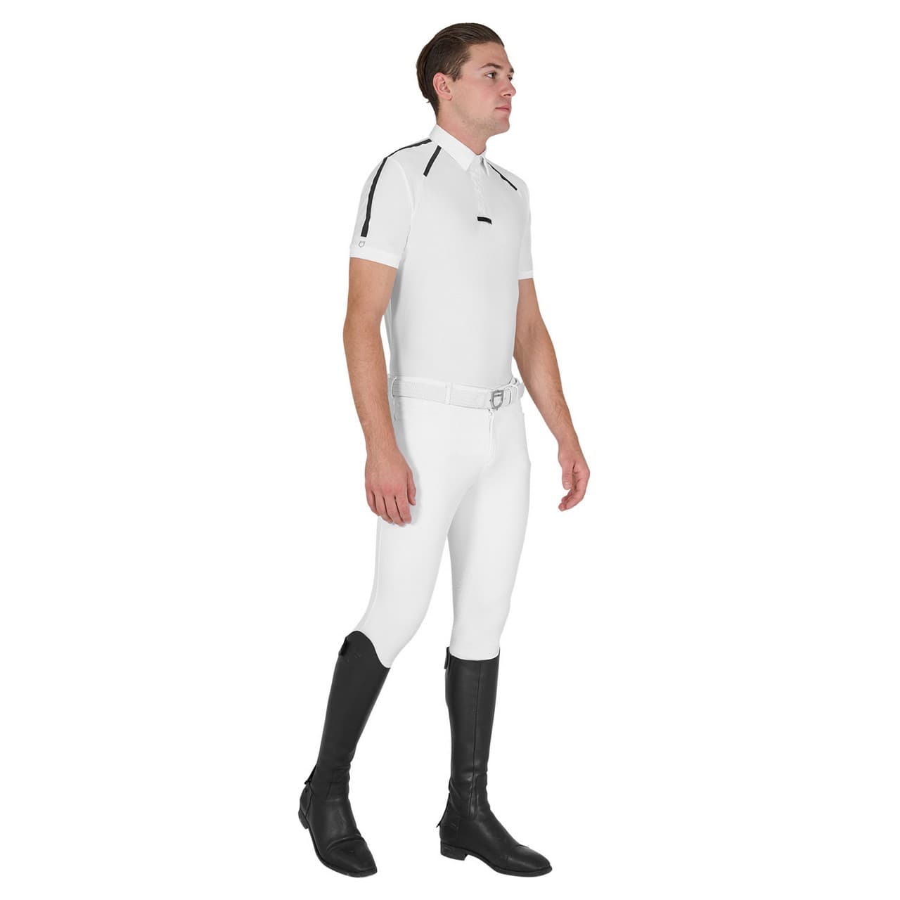 Polo uomo da concorso slim fit mezza manica, vista 5