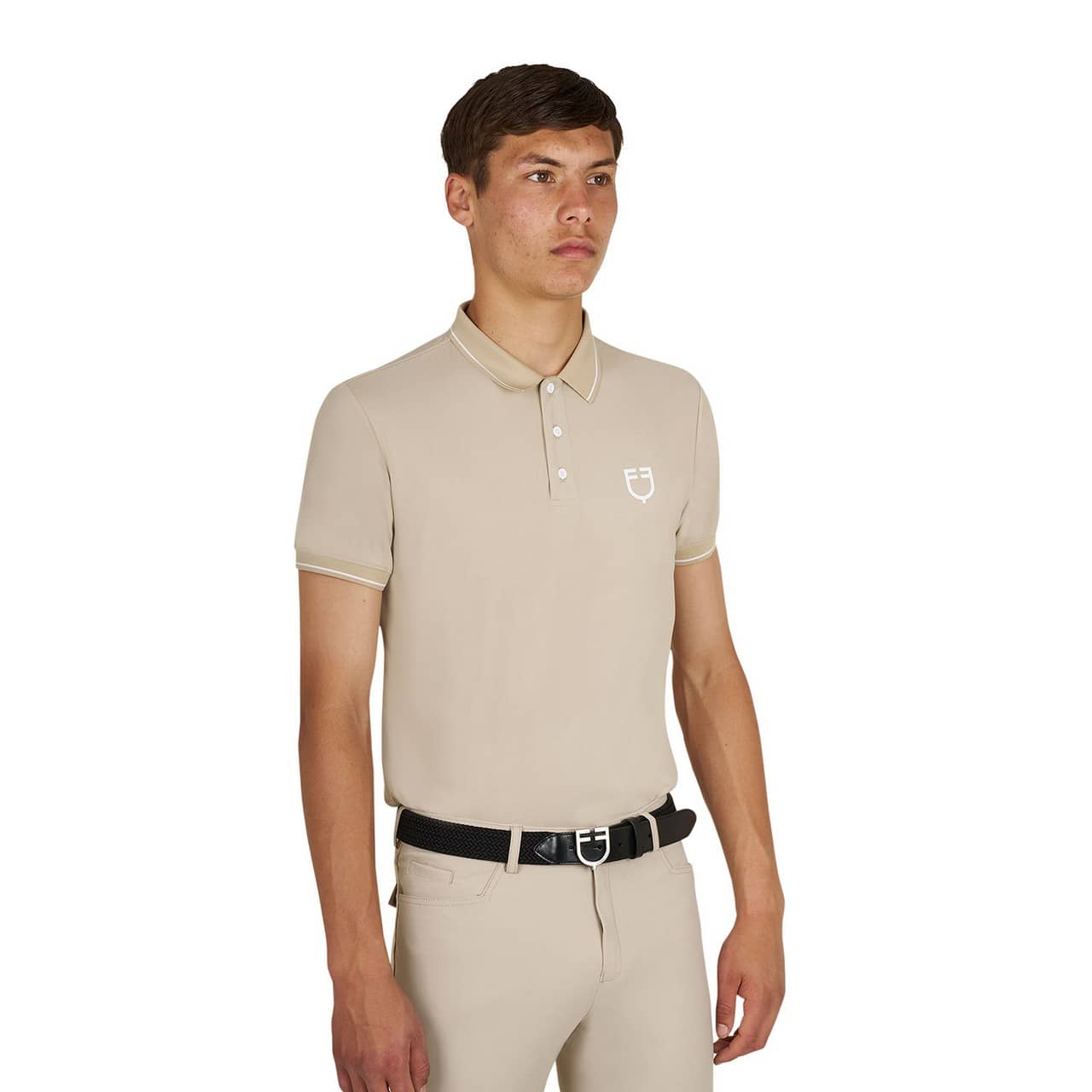 Polo training uomo con dettagli a contrasto