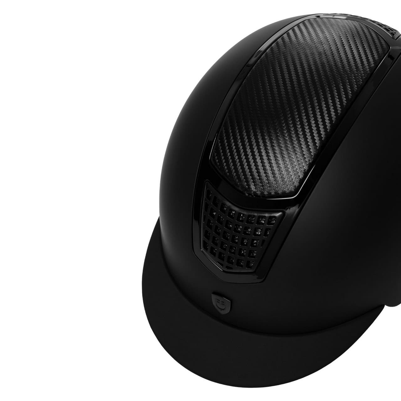 Cap unisex inserto in carbonio e frame lucido omologazione EN 1384-2023, vista 4