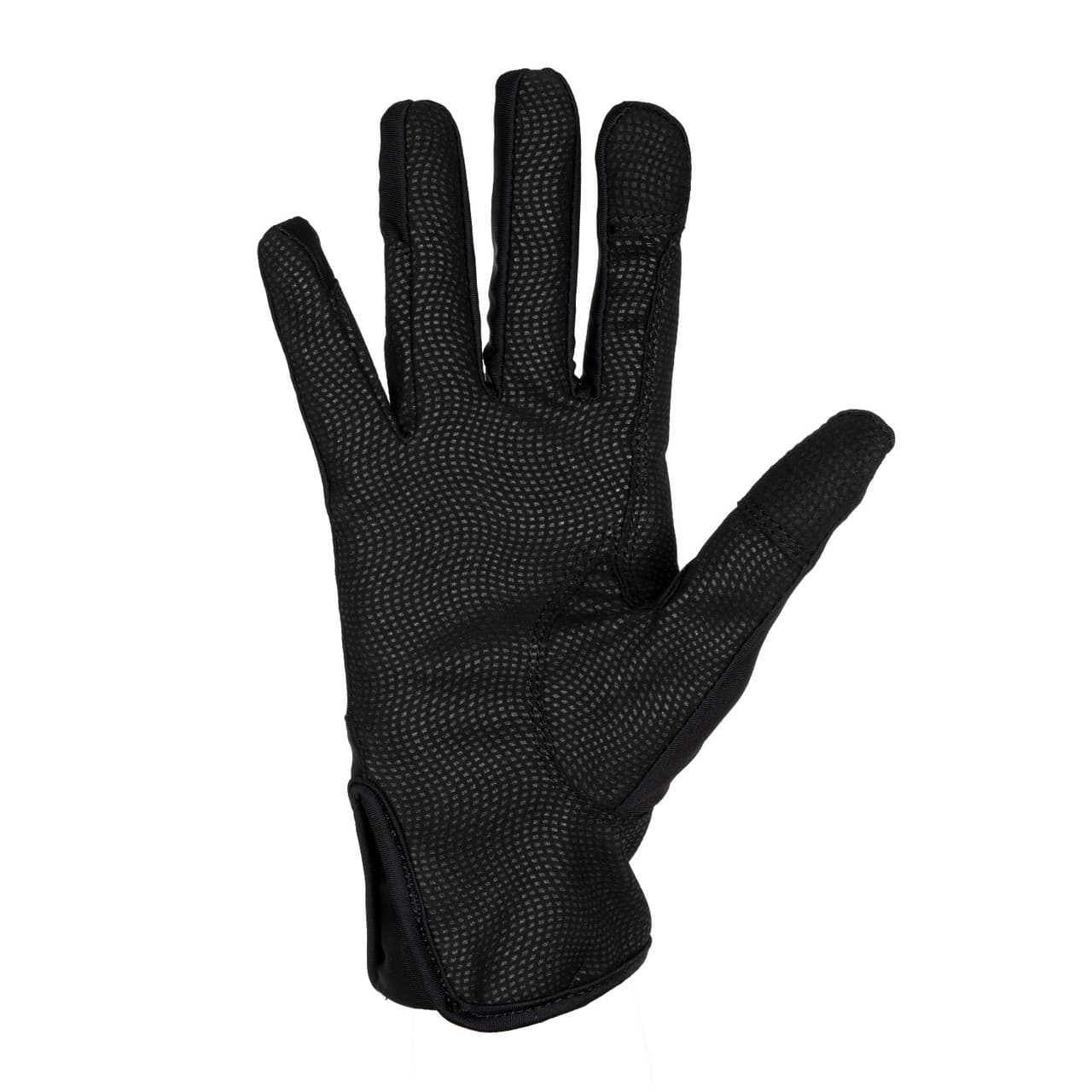 Guanti donna in speciale tessuto in elastan con logo, vista 2
