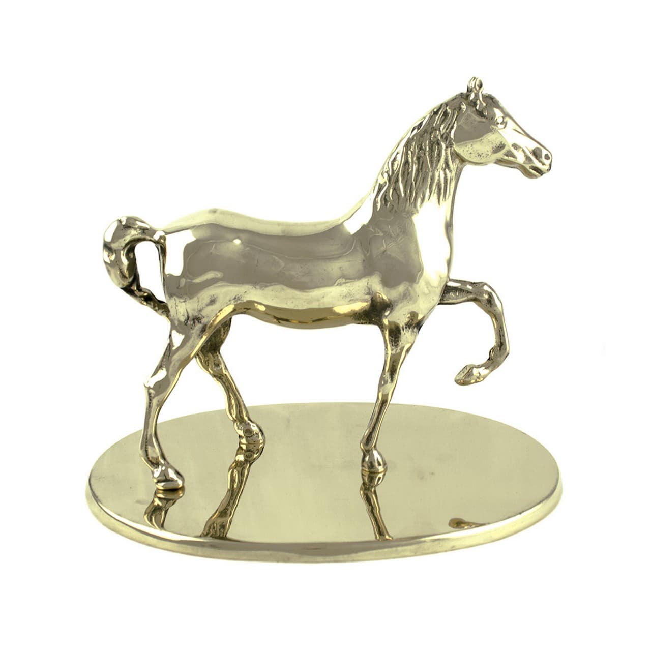Trofeo cavallo in ottone, vista 1