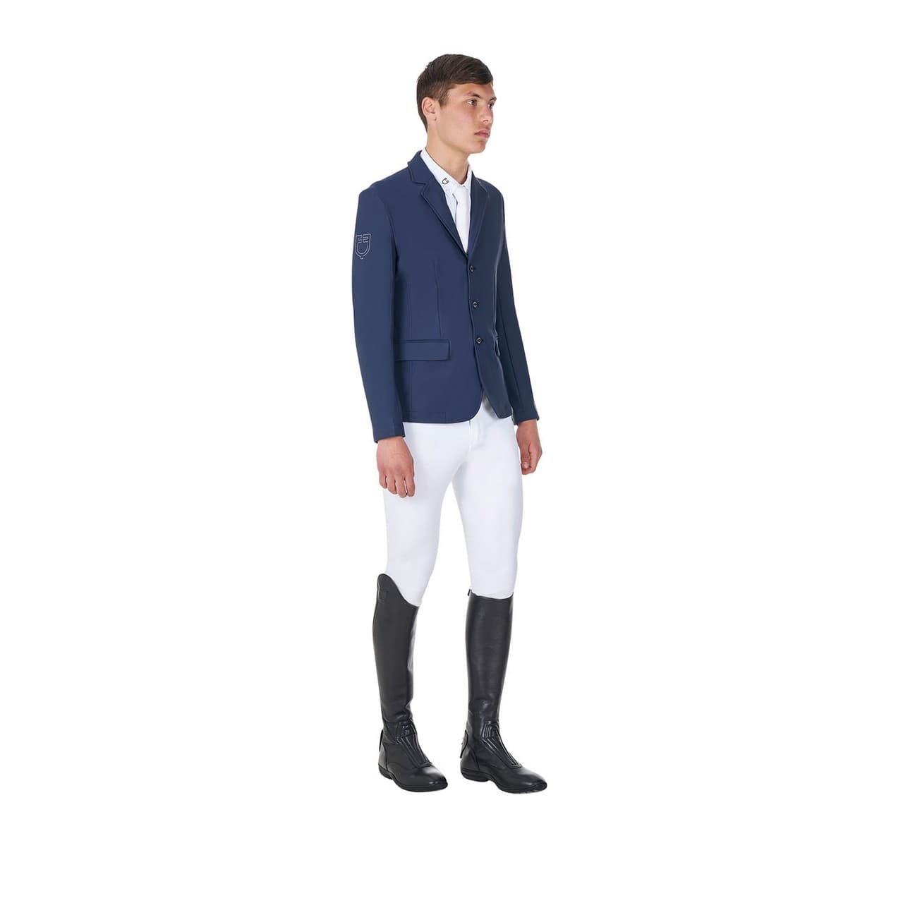 Giacca uomo da concorso tre bottoni Equestro X FISE, vista 8